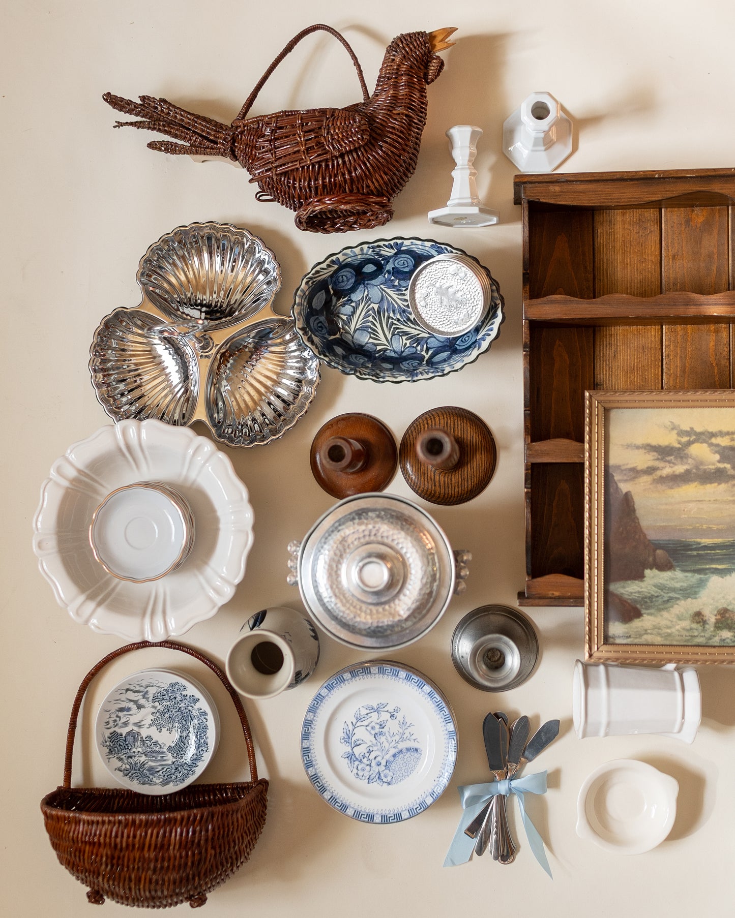 Cream Ironstone Style Serving Dish