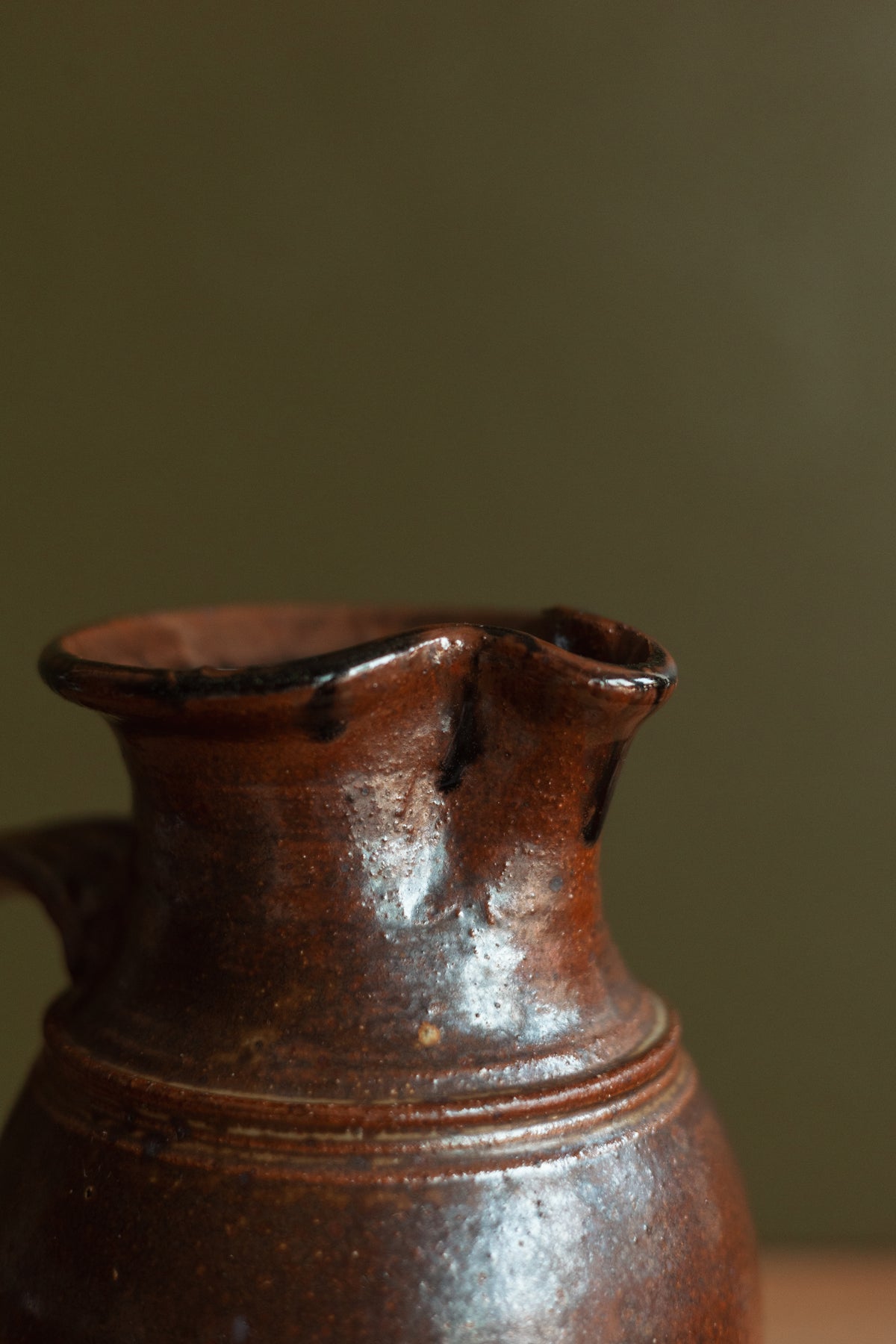 Handcrafted Stoneware Pitcher