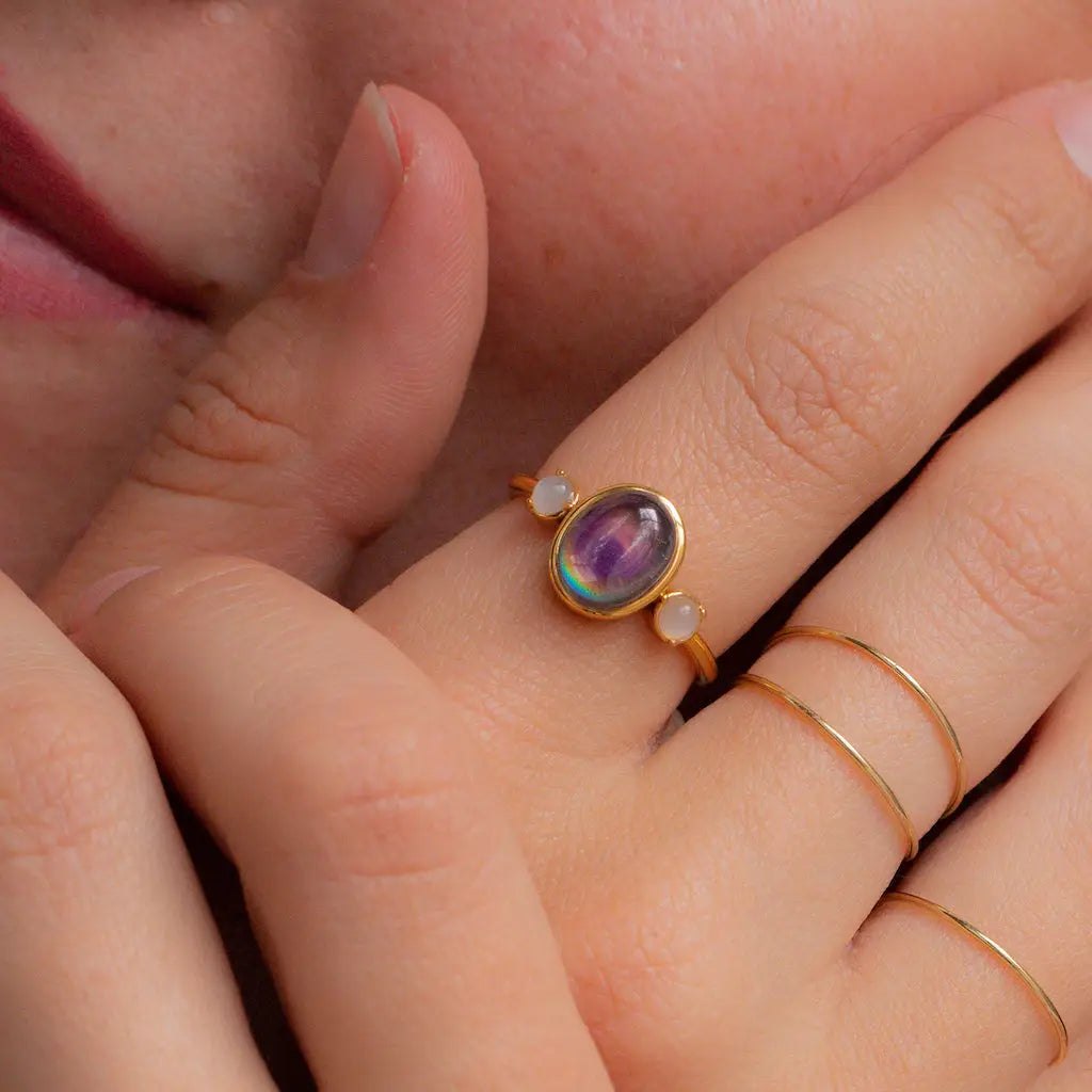 Honeycat Jewelry | Bejeweled Mood Ring