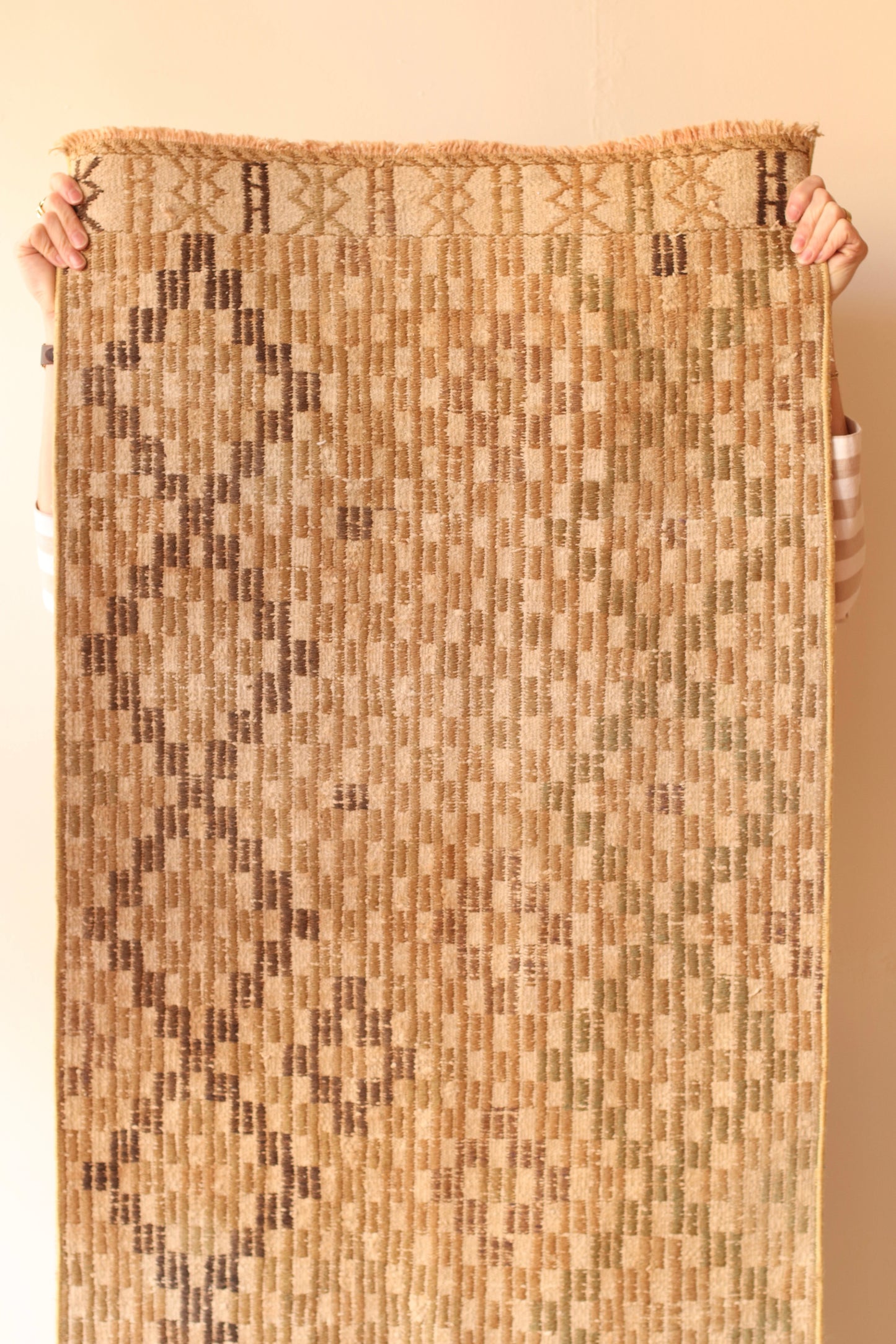 Turkish Runner Rug in Neutrals, RUG073
