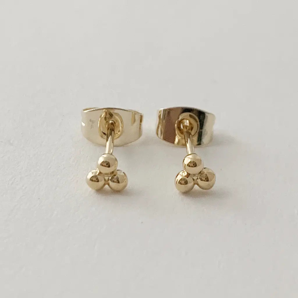 Honeycat Jewelry | Trinity Balll Studs