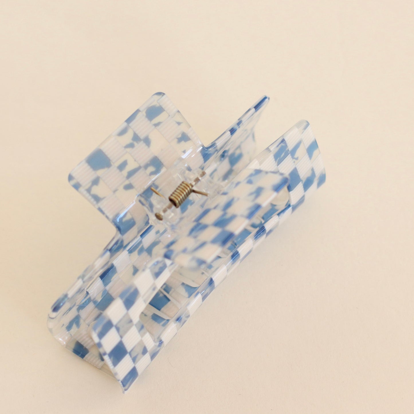 Diva | Blue Checkerboard Hair Clip