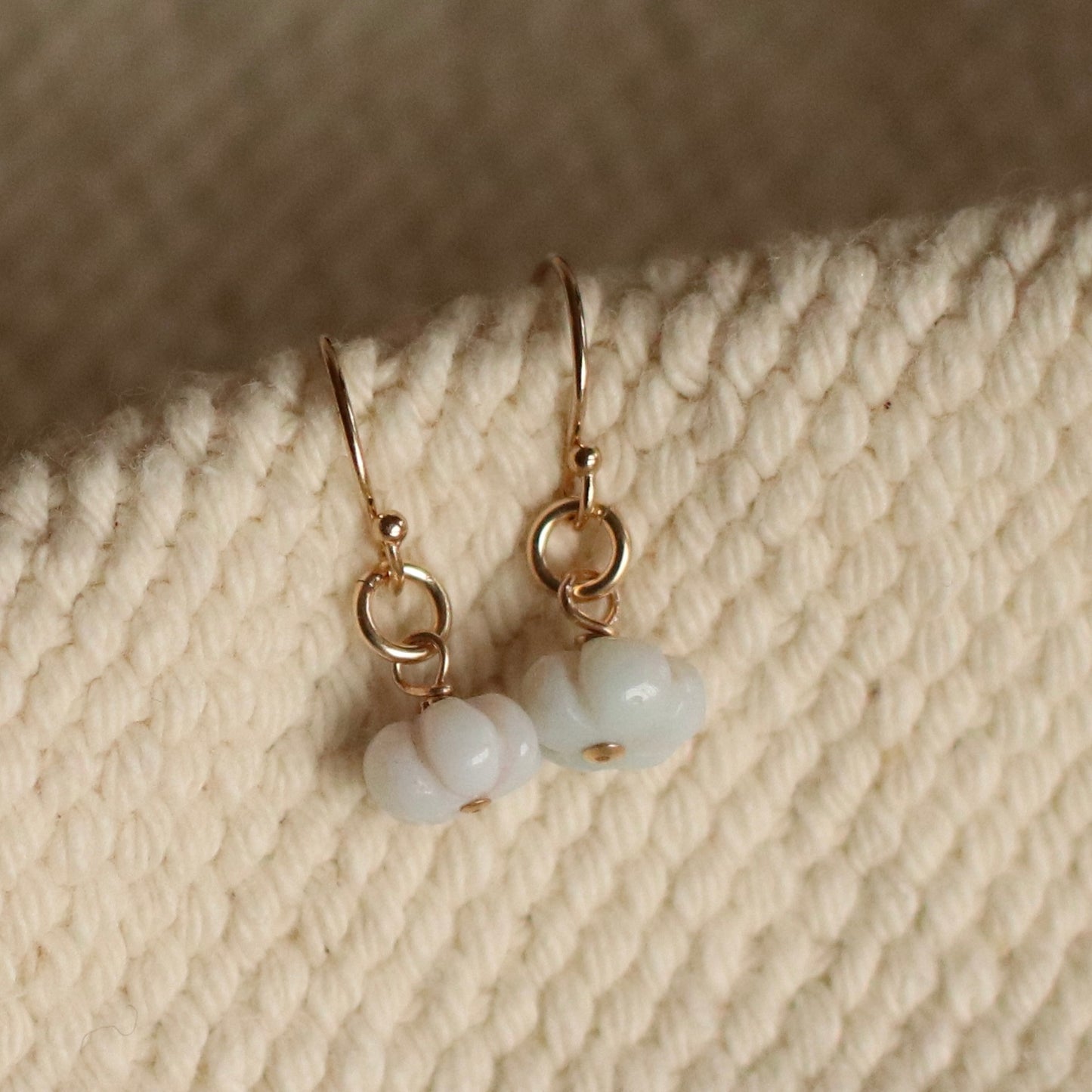 Cire’ Alexandria | Purple Carved Opals Dangle, 14K Gold Filled