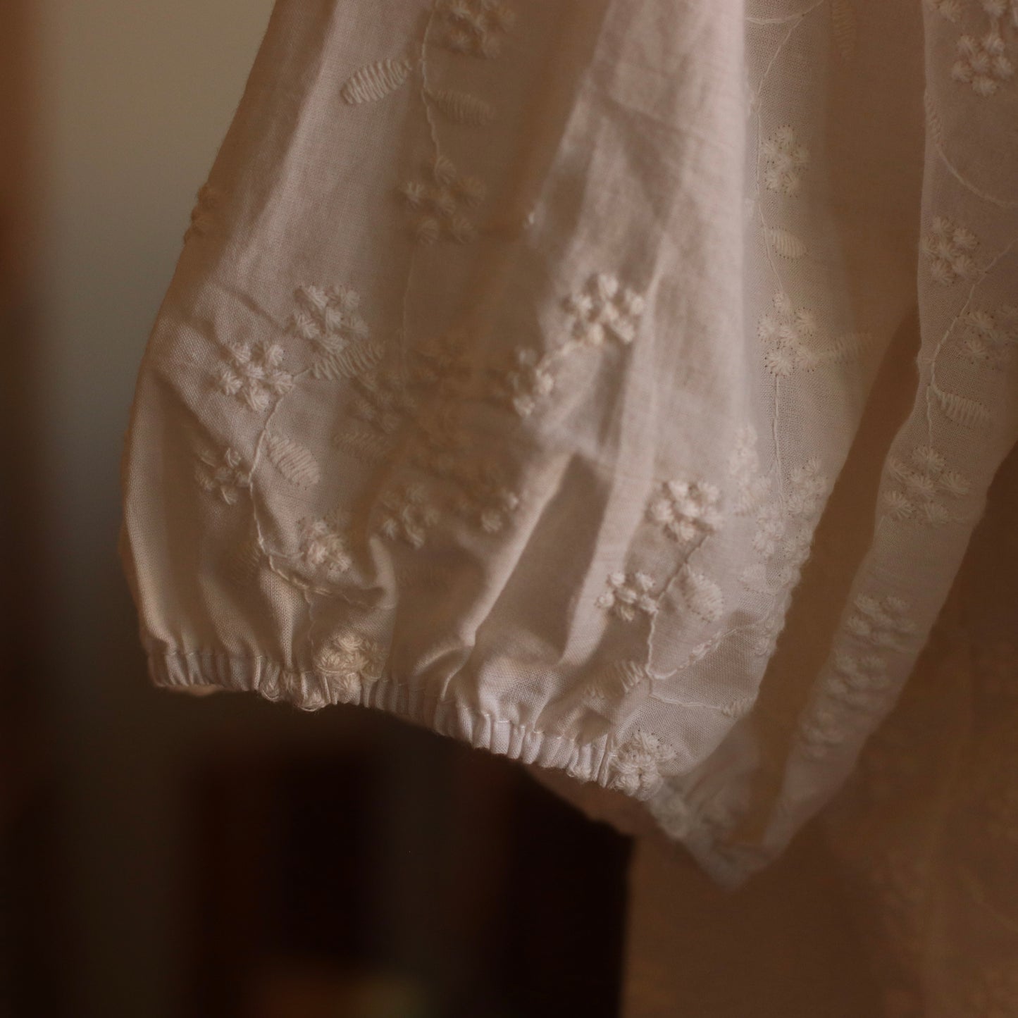 Button Down Peasant Blouse