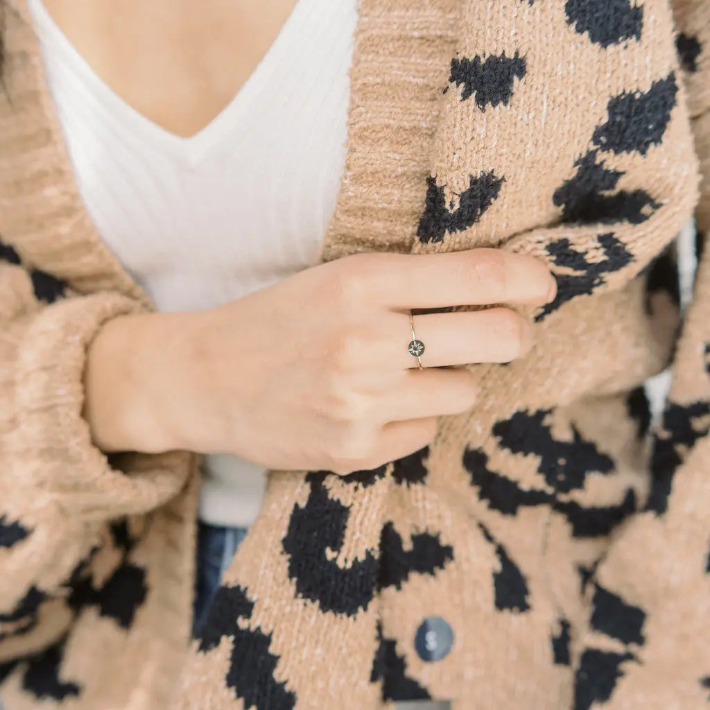 Honeycat Jewelry | Gold Compass Ring