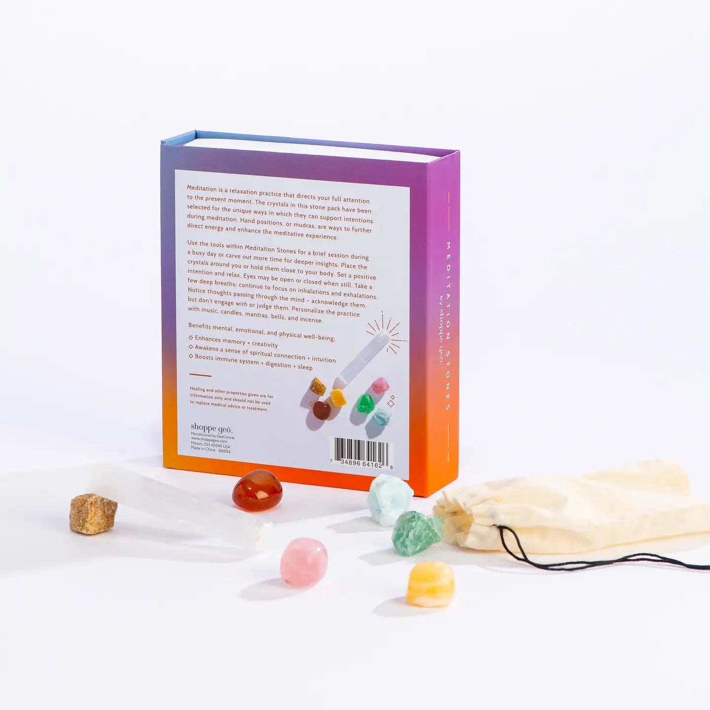 Geo Central | Meditation Stones Boxed Crystal Collection