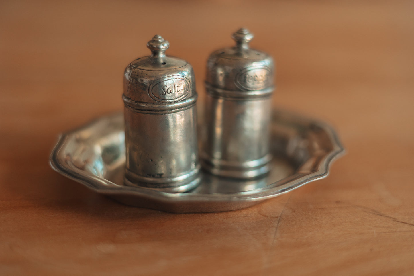 Villeroy & Boch Vintage Pewter Salt and Pepper Set