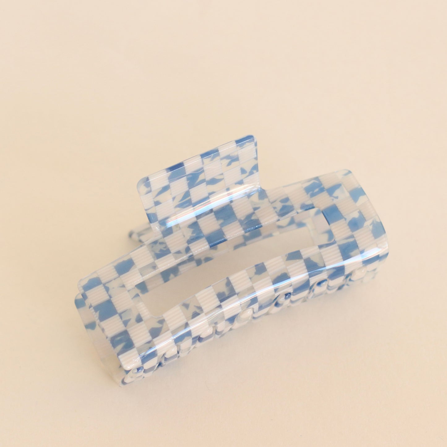 Diva | Blue Checkerboard Hair Clip