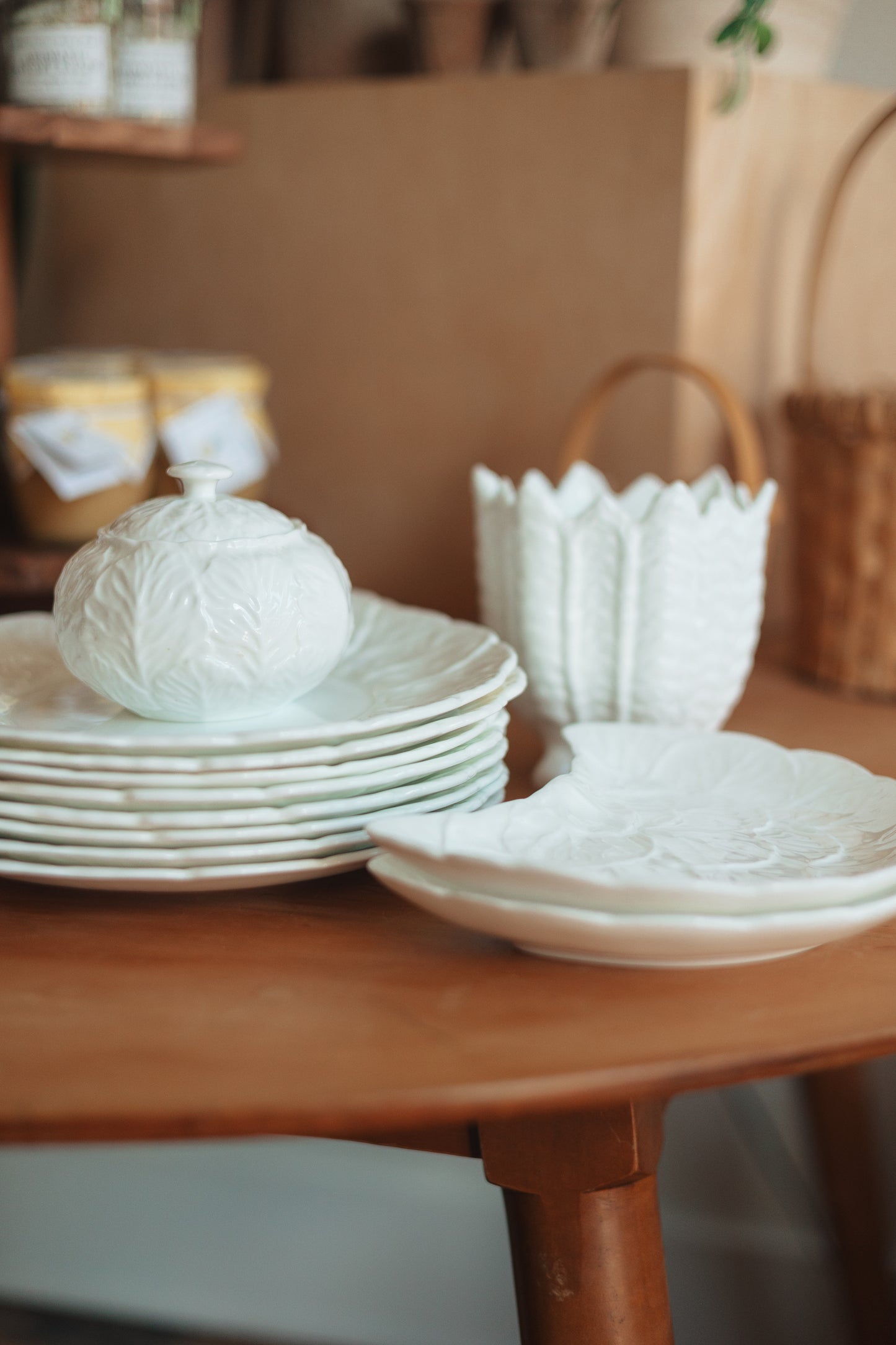 Wedgewood Countryware Cabbage Crescent Plate, Pair
