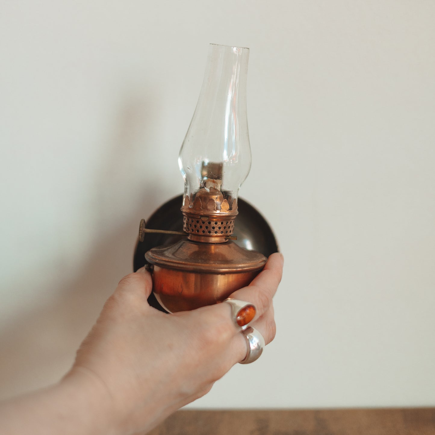 Mini Copper Hanging Oil Lamp