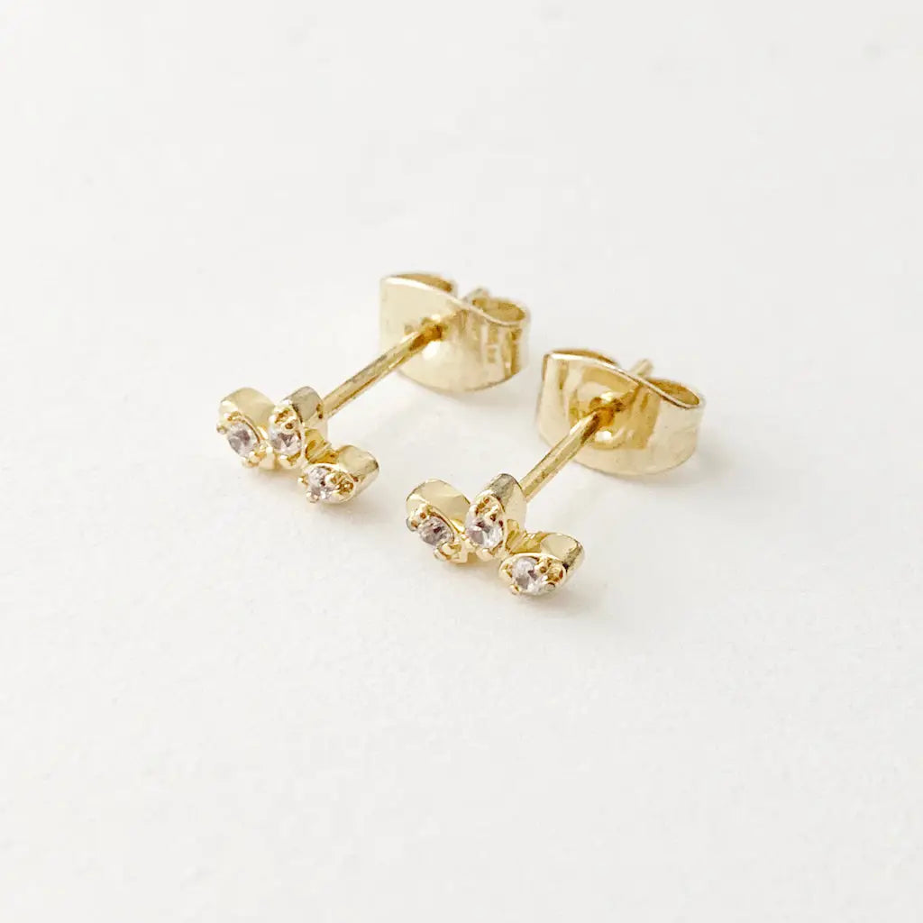 Honeycat Jewelry | Crystal Lotus Studs