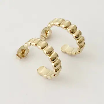 Honeycat Jewelry | Rose Ribbed Earrings