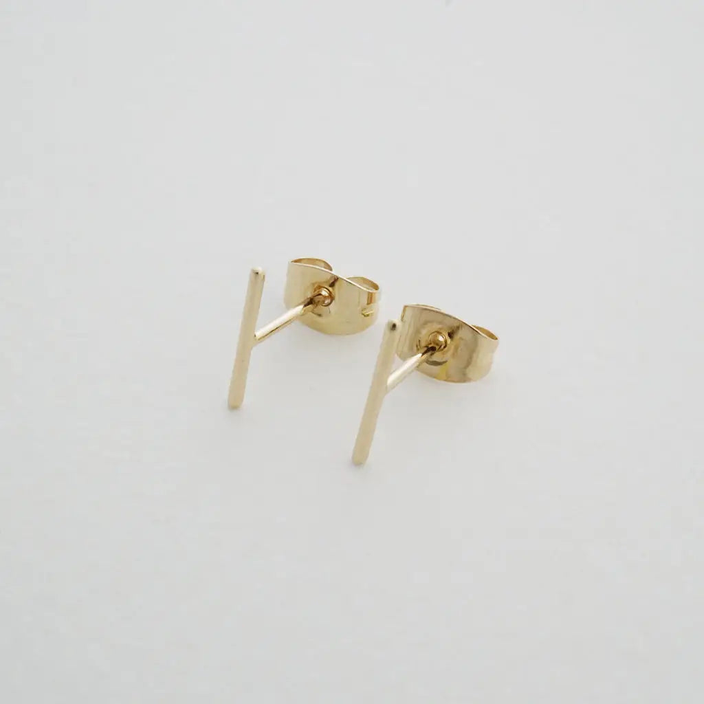Honeycat Jewelry | Skinny Midi Bar Earrings