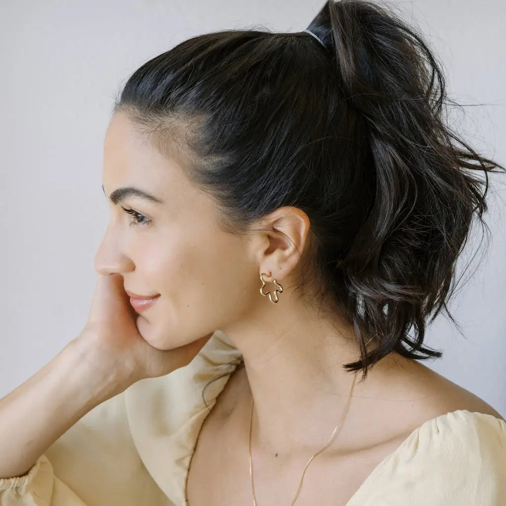 Honeycat Jewelry | Wildflower Hoops Earrings