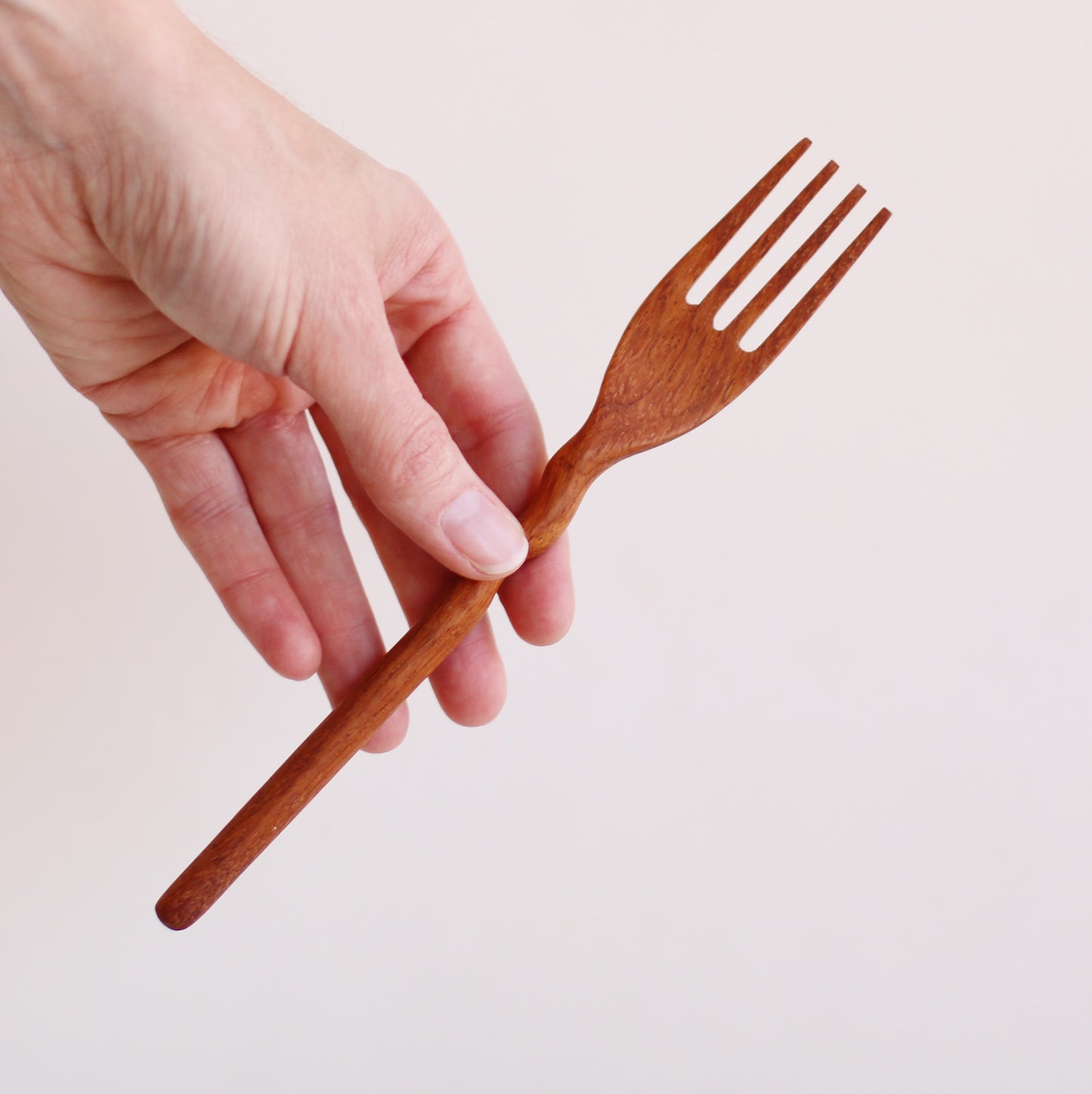 194 Craft House | Handcarved Wiggle Handle Wooden Fork