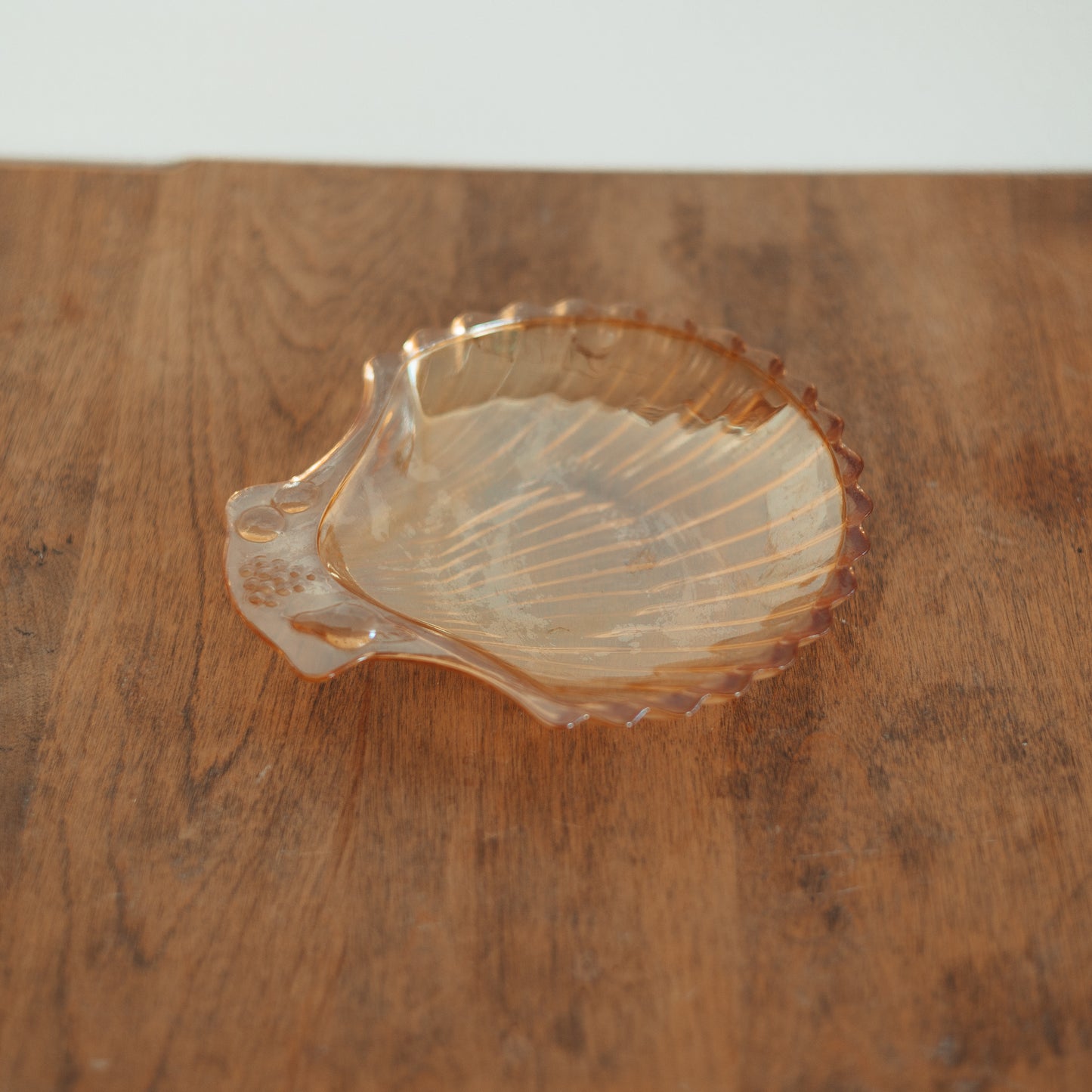 Vintage Carnival Glass Shell Dish