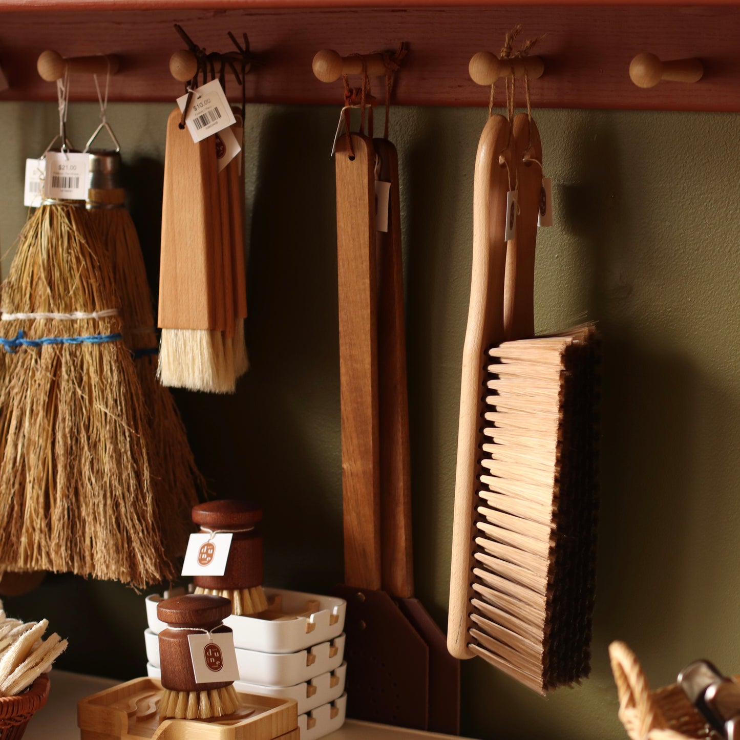 Fodory | Long Handled Soft Bristled Brush