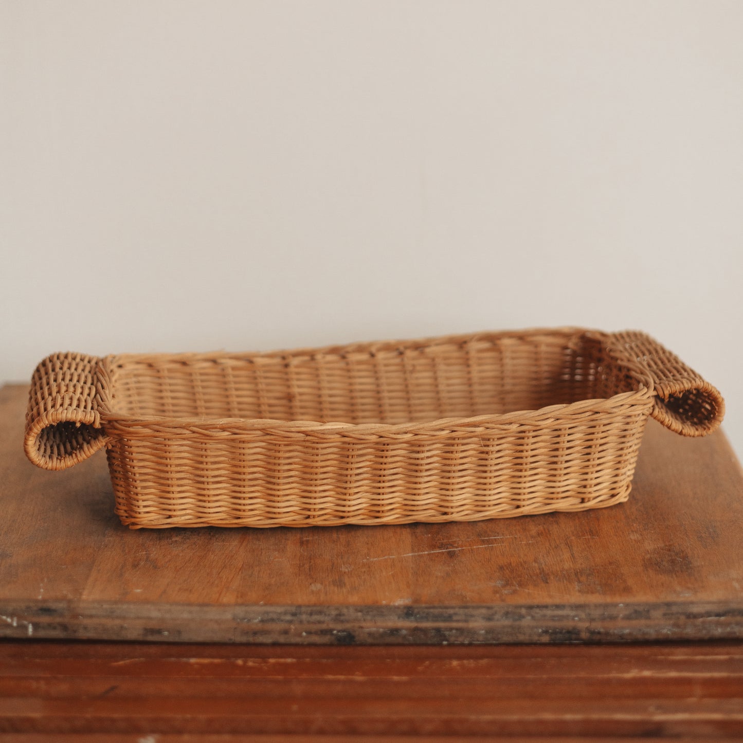 Long Rolled Handle Bread Basket