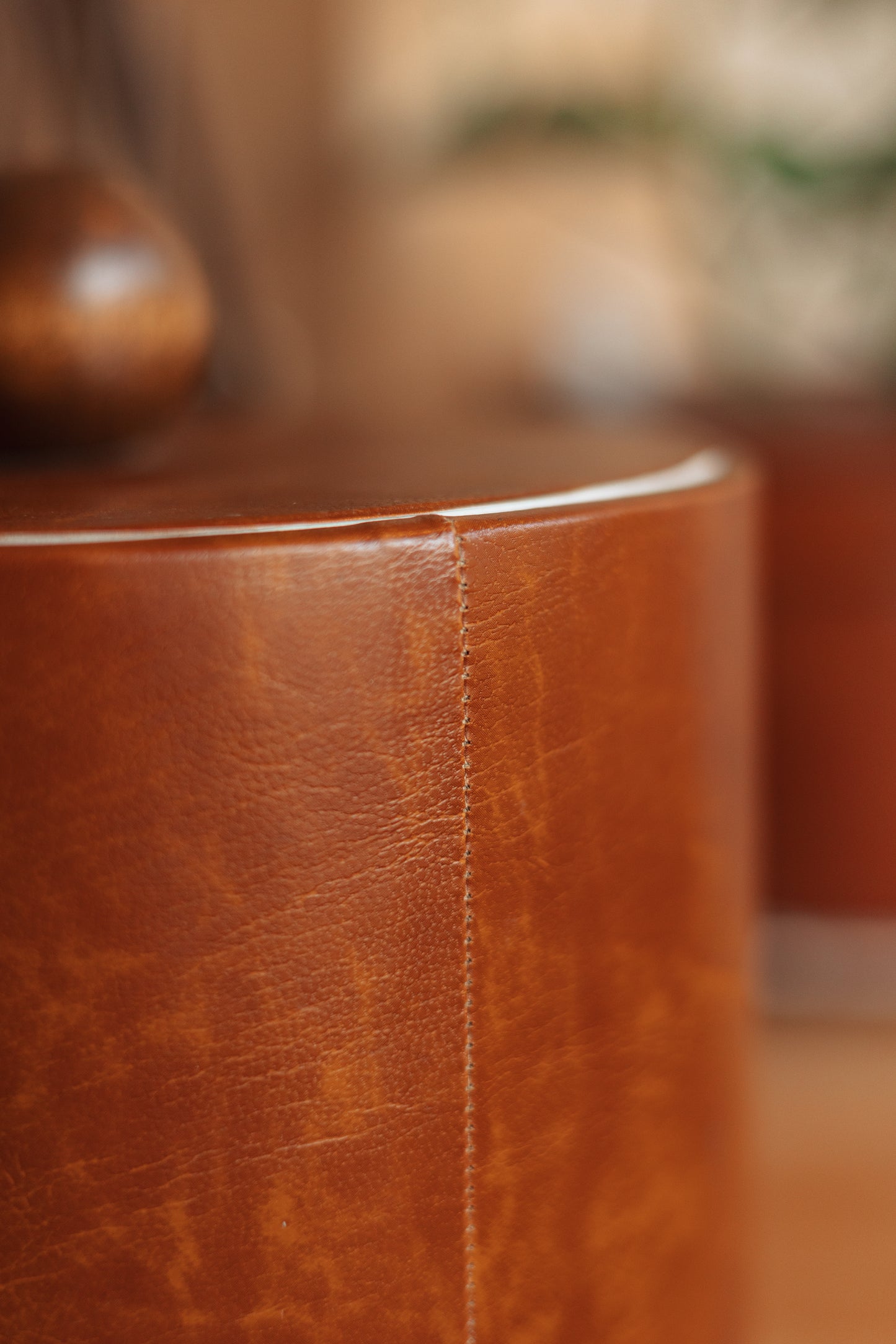 Faux Leather Vintage Ice Bucket