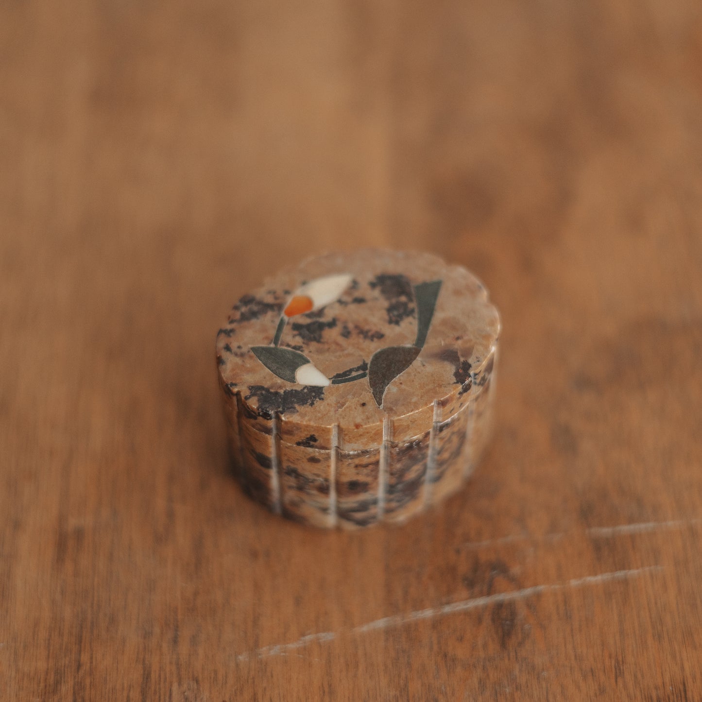 Tiny Stone Ring Box