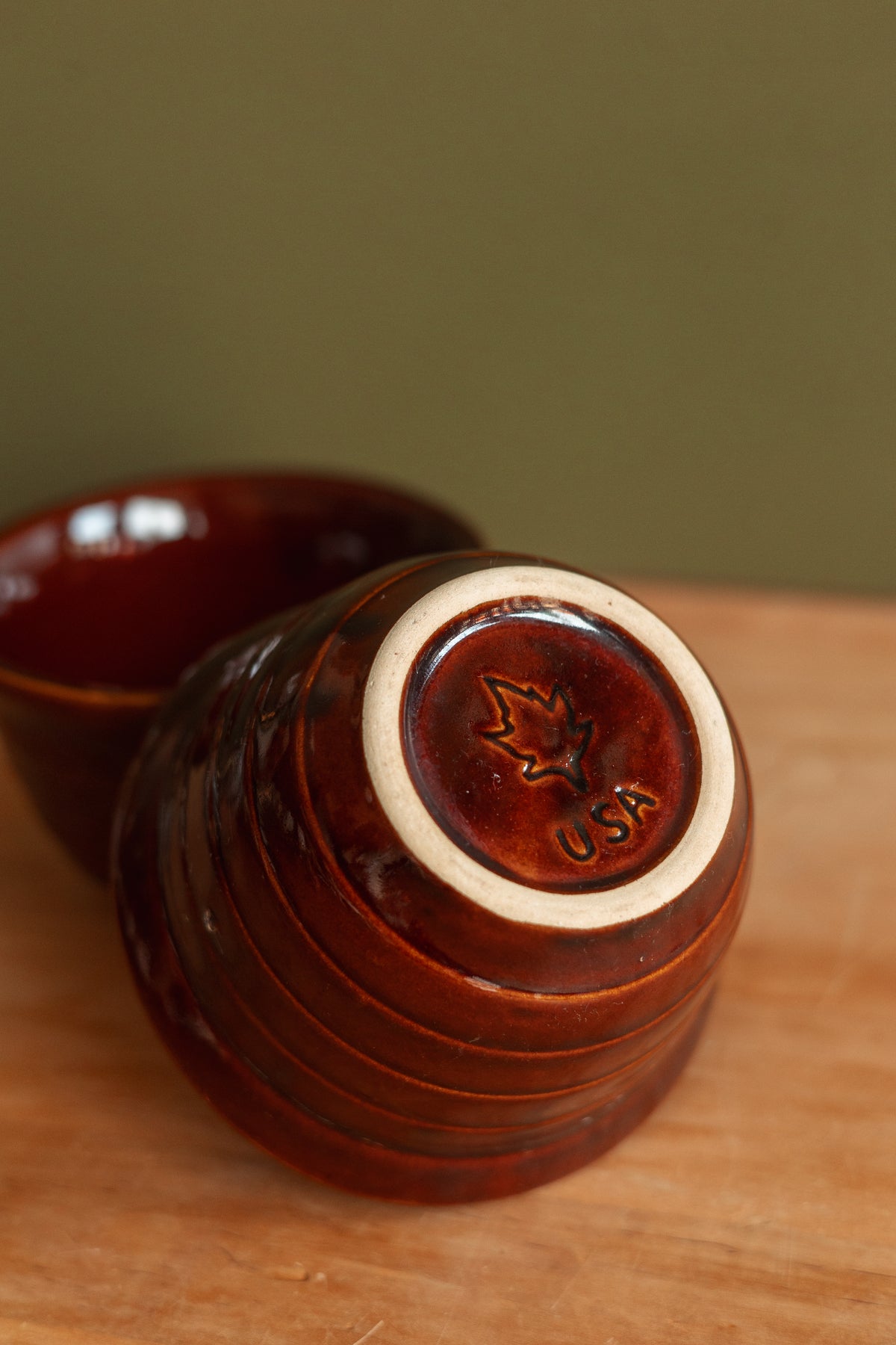 Monmouth Pottery Ribbed Beehive Small Bowl Set