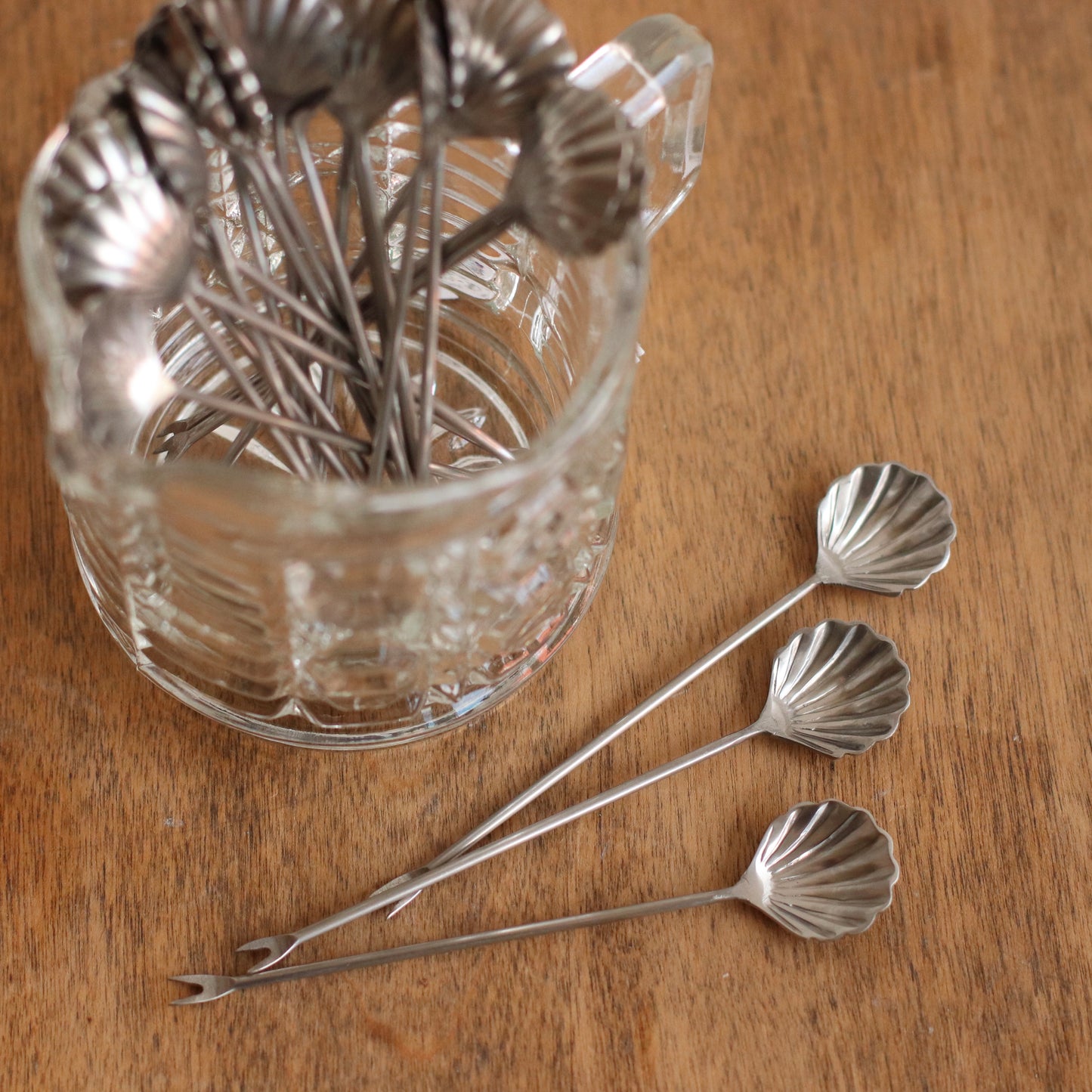 Silver Seashell Cocktail Pick