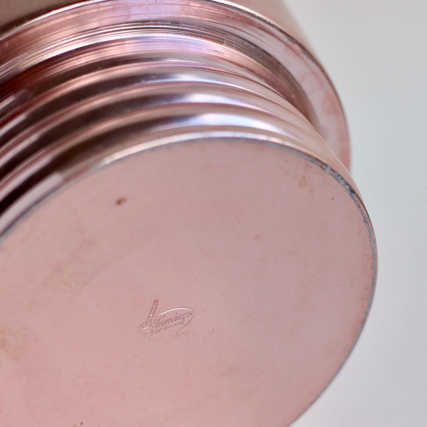 Rose Gold Ice Bucket with Looped Handles, MCM