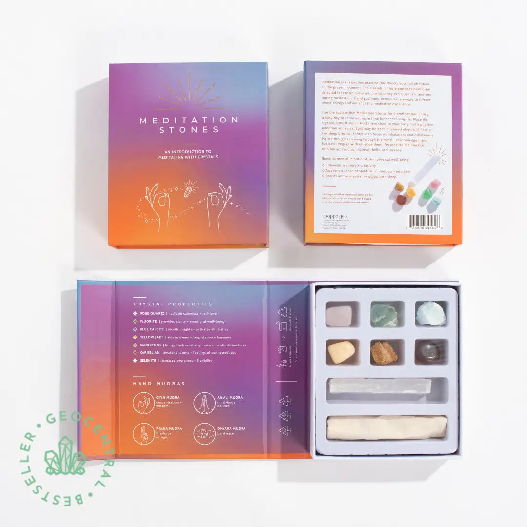 Geo Central | Meditation Stones Boxed Crystal Collection