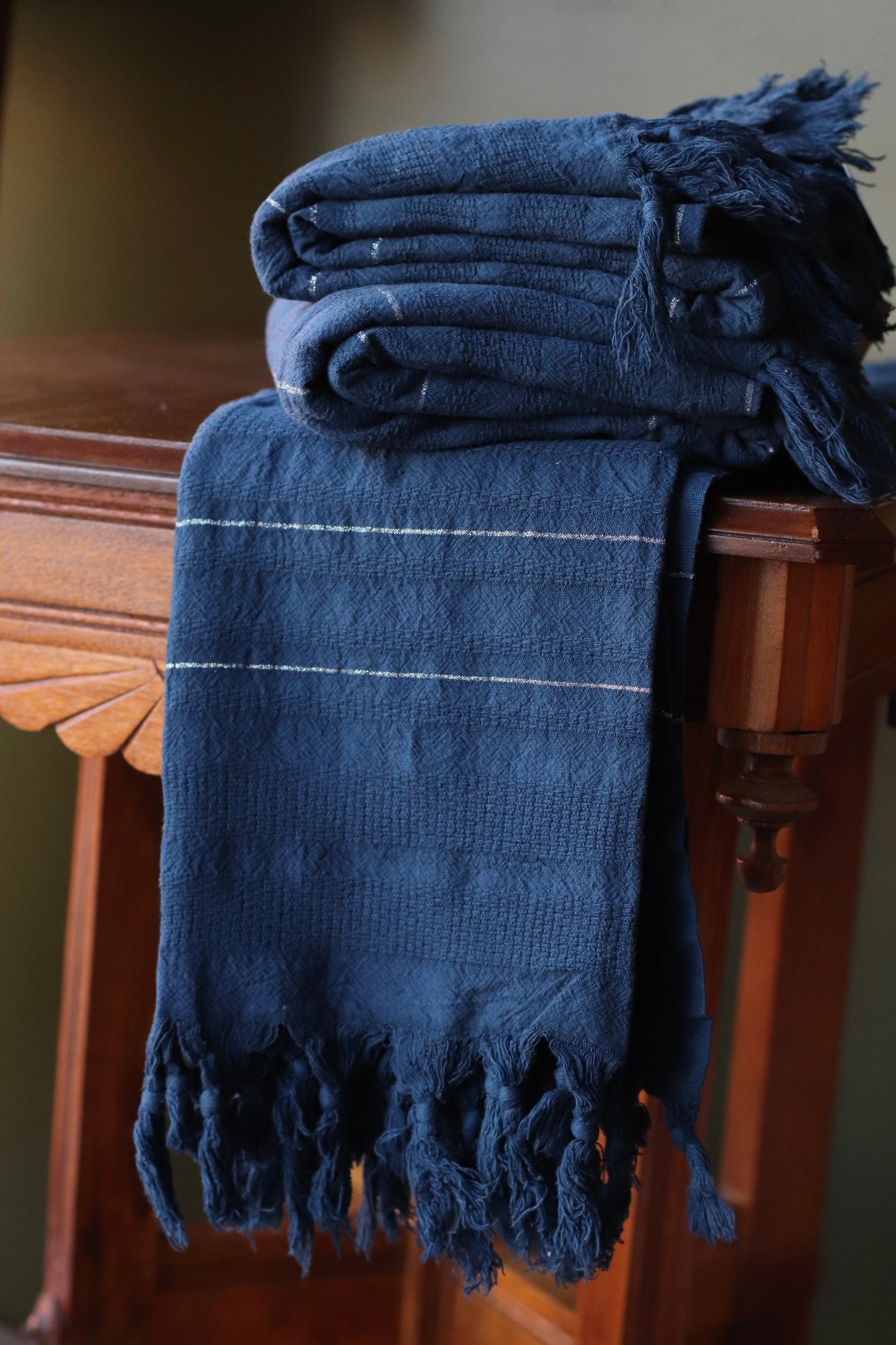 Turkish Towel | Luxury Bath Towel, Navy Blue
