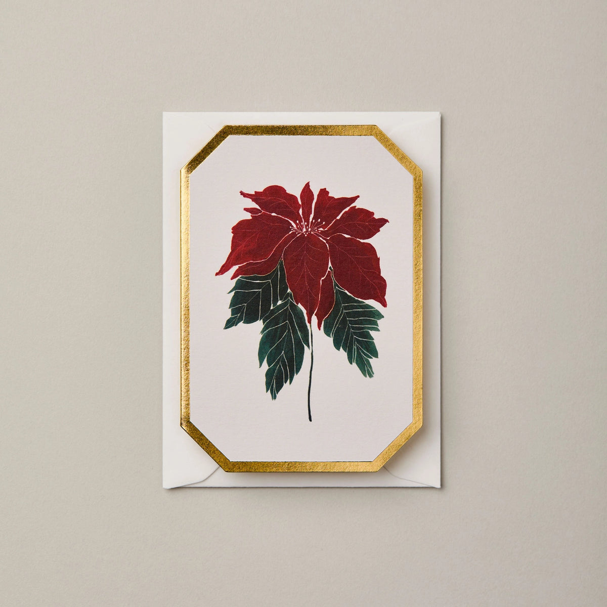 Katie Housley | Poinsettia Botanical Mini Card