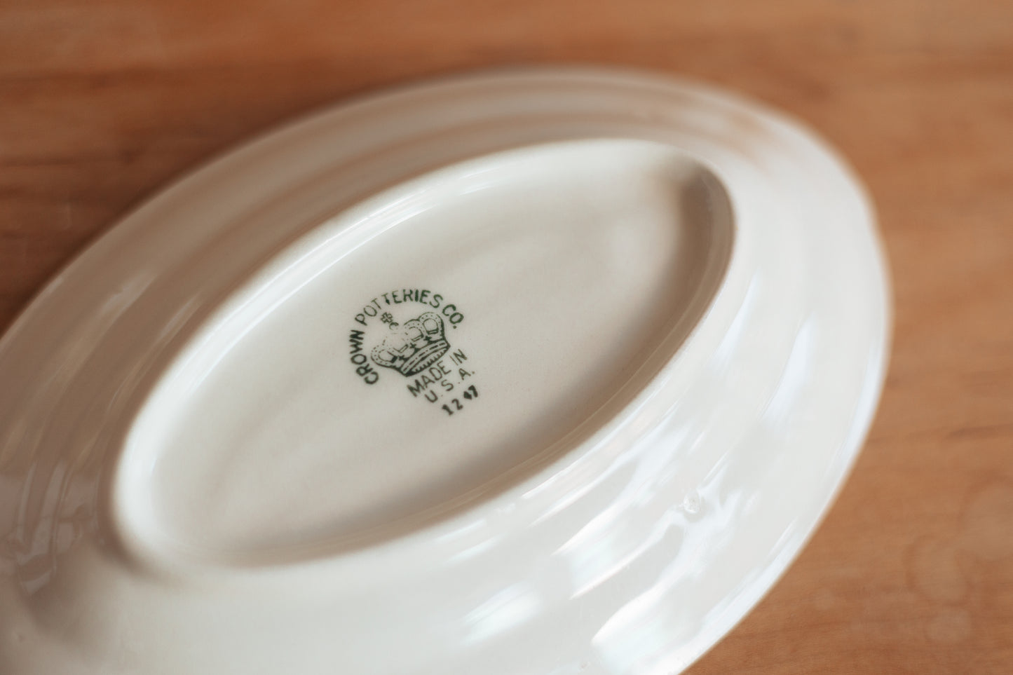 Small Cream Side Plate with Gold Detailing