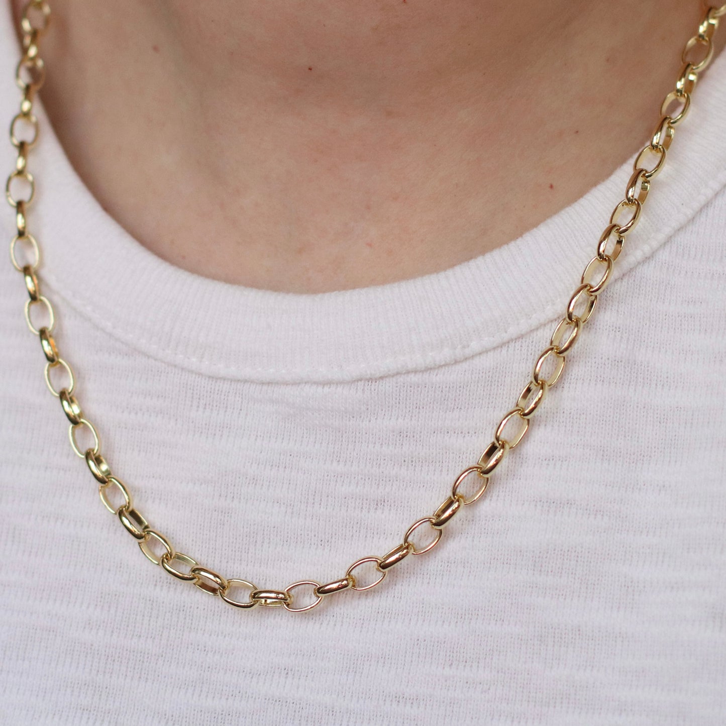 Dune Chain | Oval Rolo Chain, 5x7mm