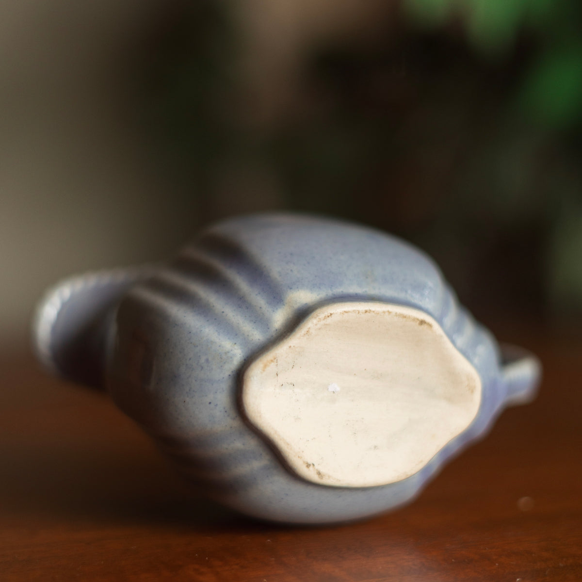 USA Pottery 1930s Pale Blue Ceramic Creamer Pitcher