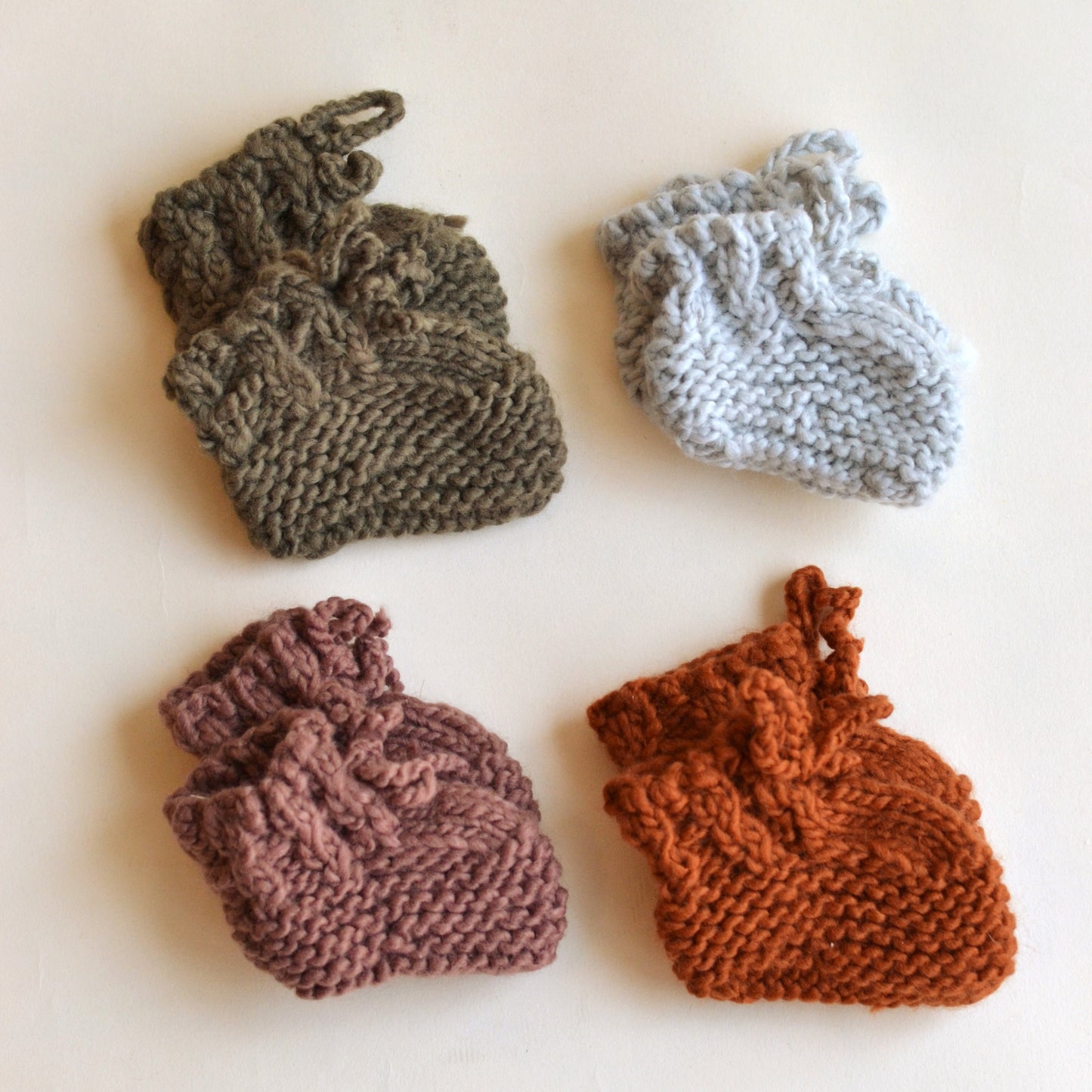 Blueberry Hill | Baby Booties, Cinnamon