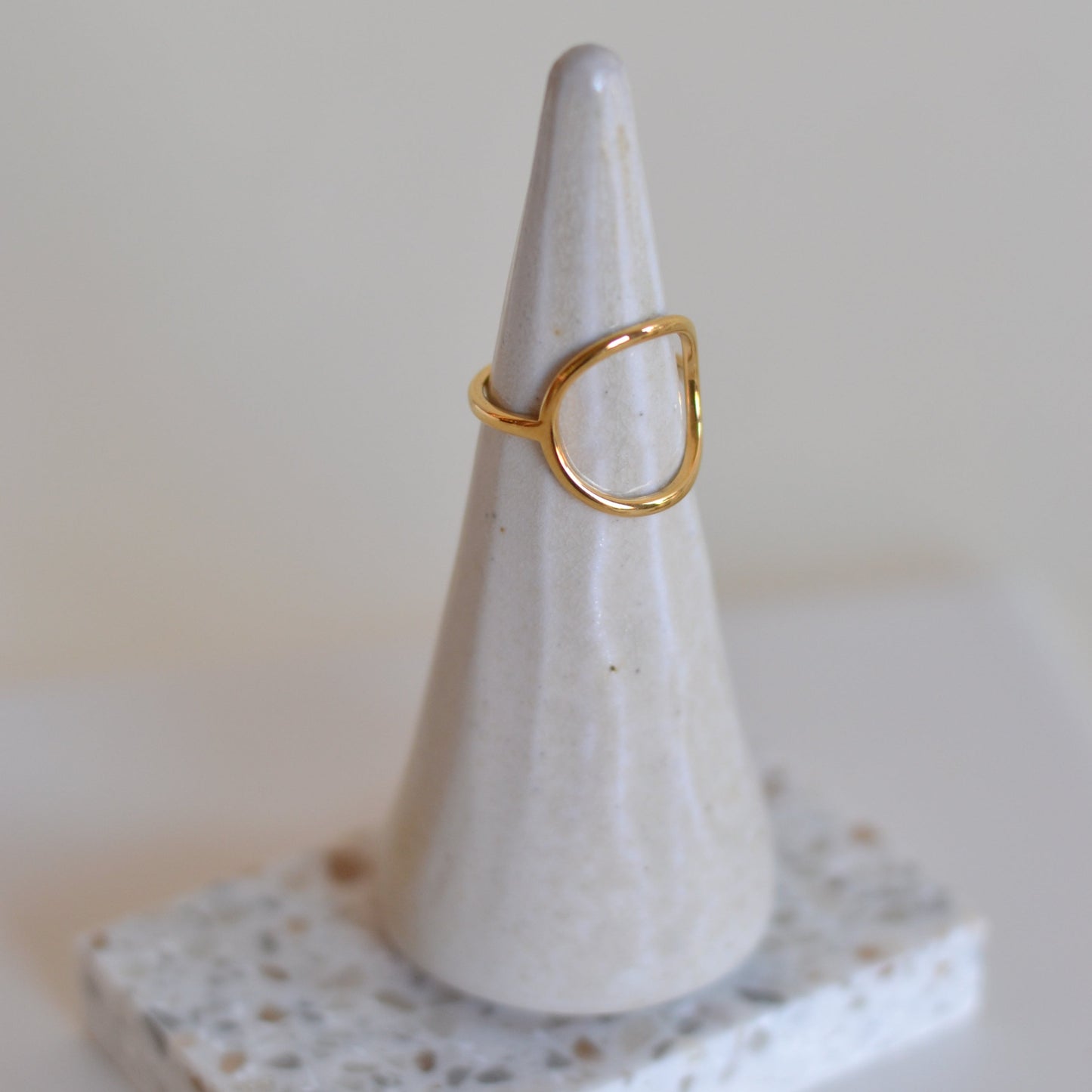 Bazou | Circle Ring, stainless steel, size 8