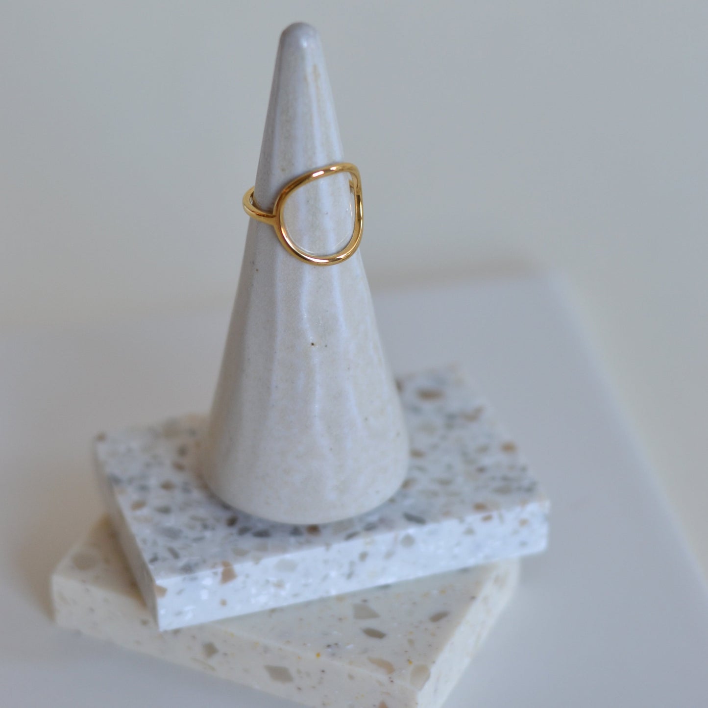 Bazou | Circle Ring, stainless steel, size 8