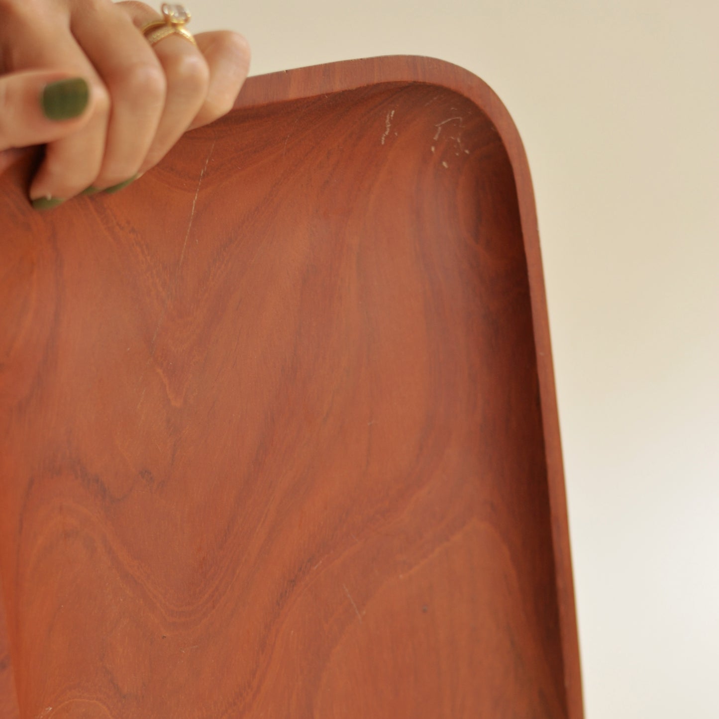 Rectangle Teak Wood Tray