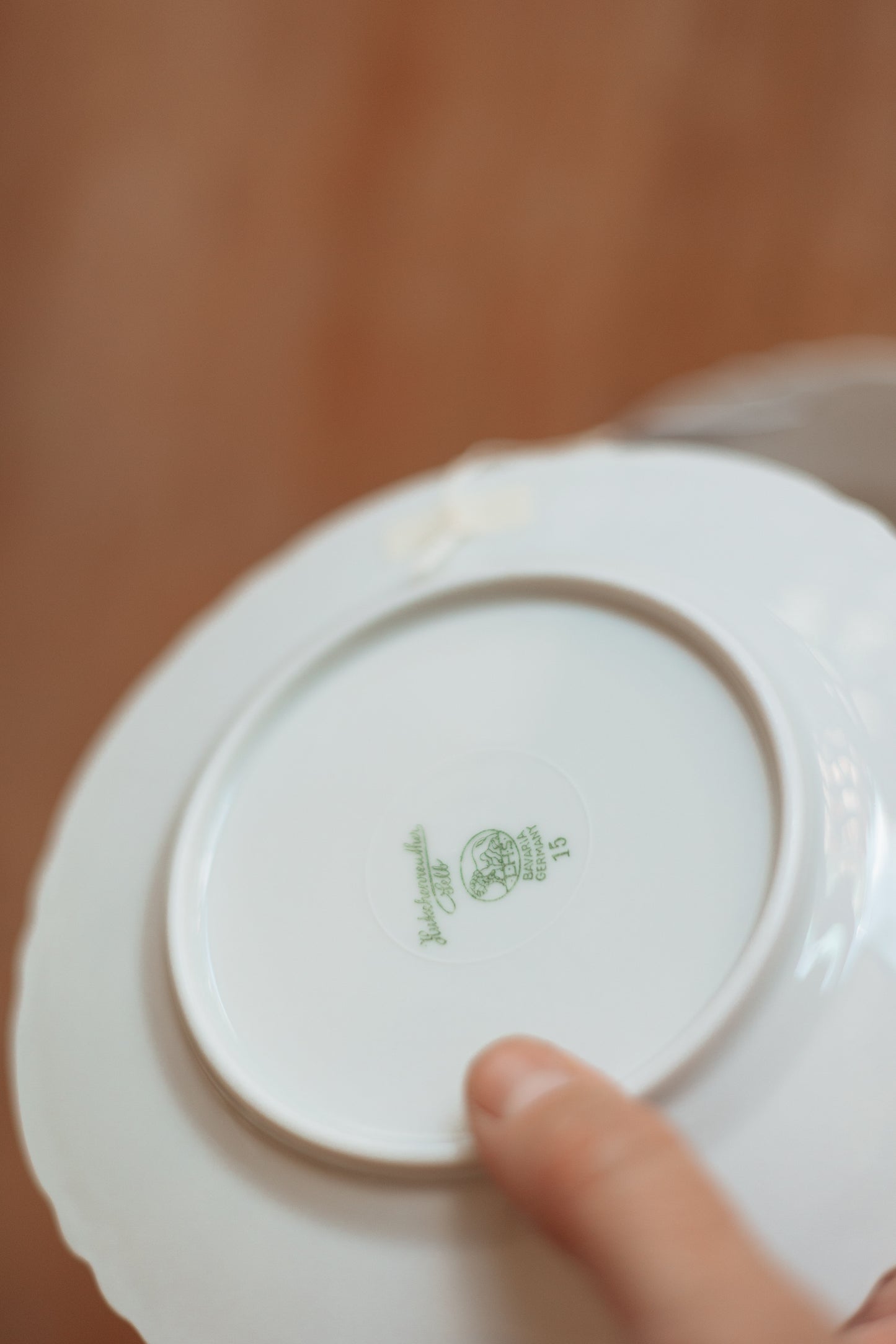 White China Dessert Plates, Bavaria Germany, Set of 4