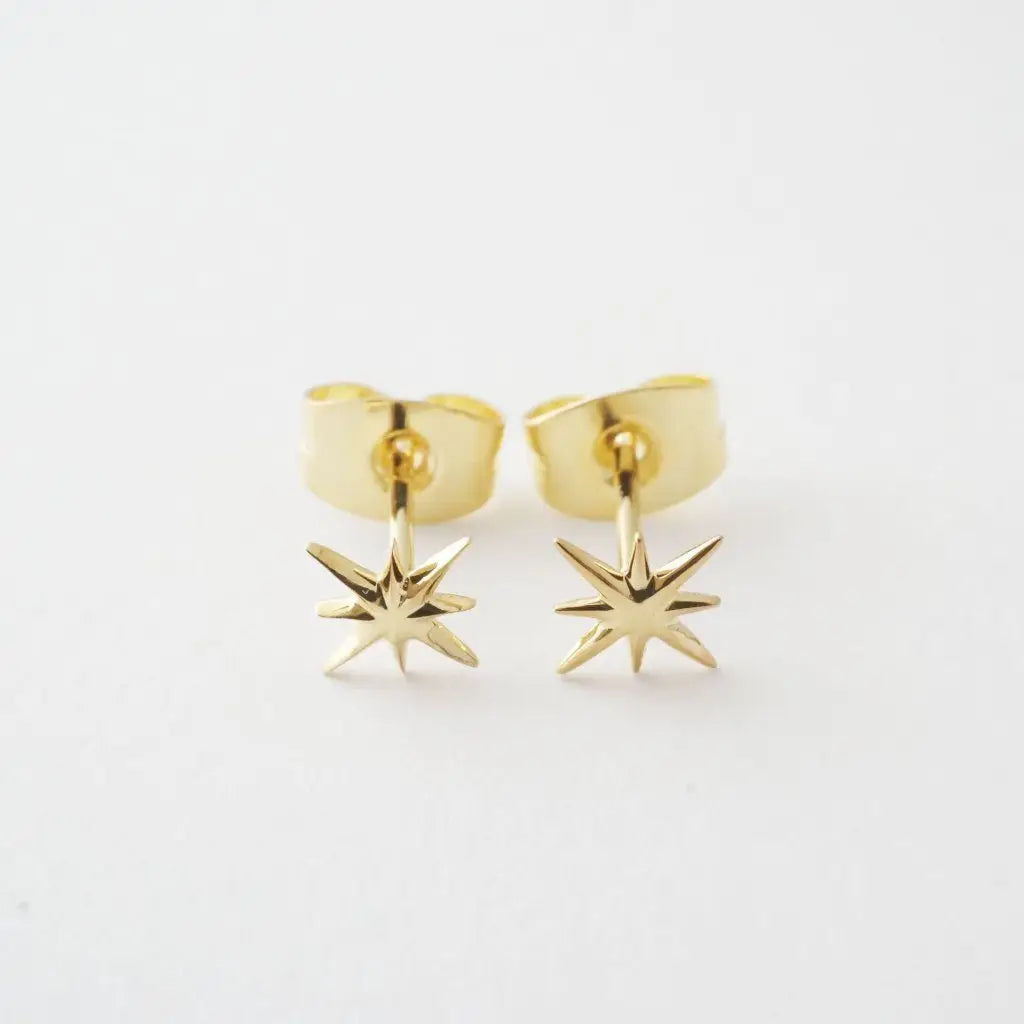 Honeycat Jewelry | Celestial Starburst Studs