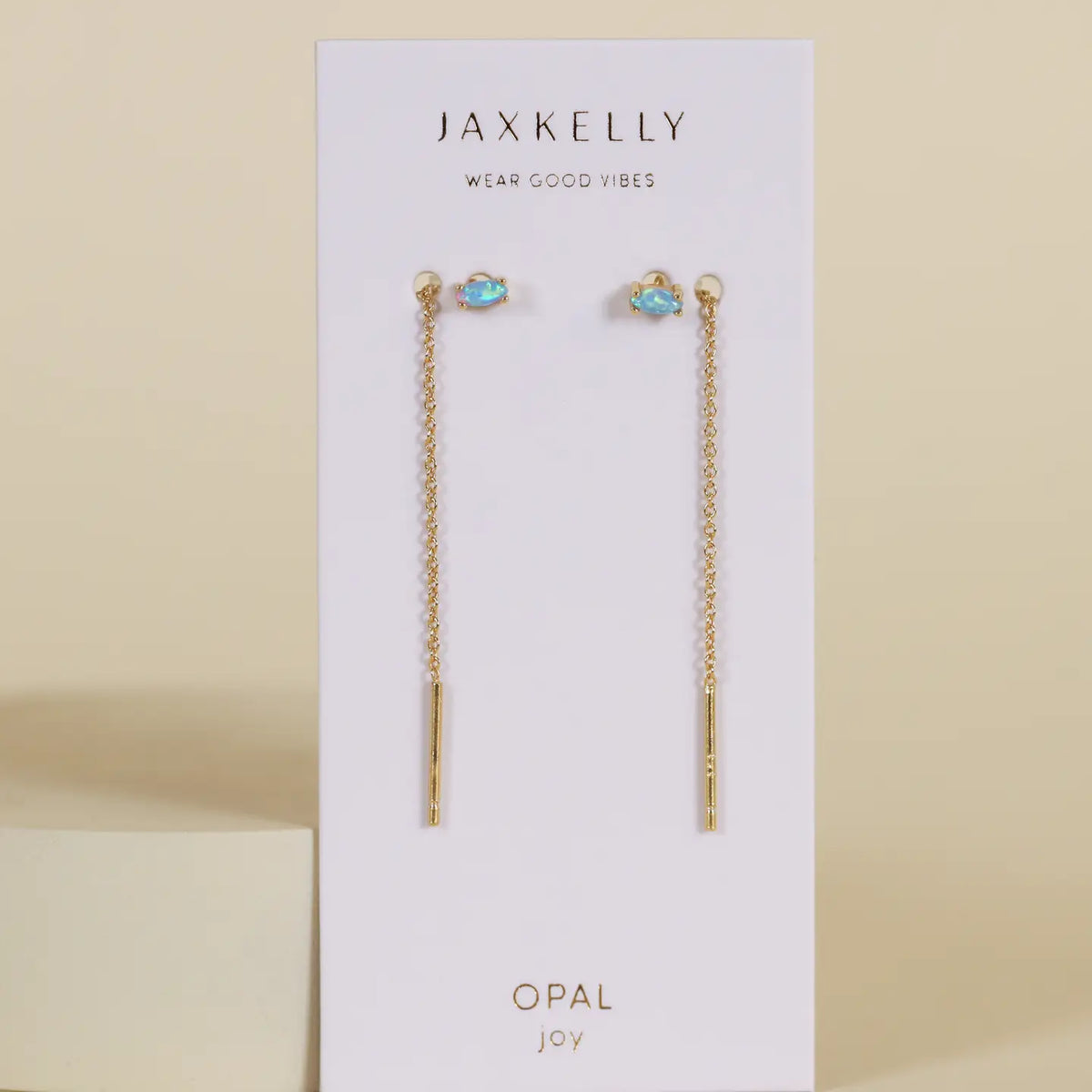 Jax Kelly | Studded Threaders, Fire Opal