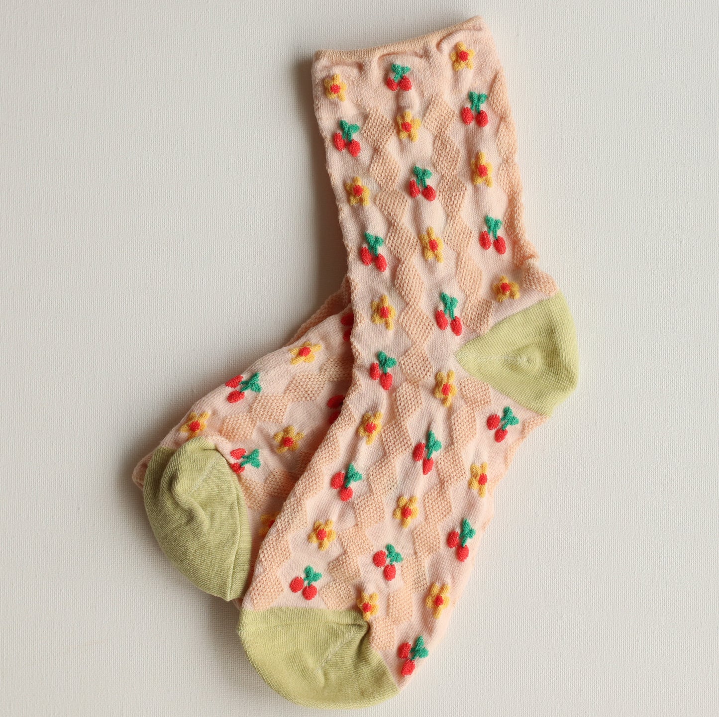Tiepology | Cherry Floral Pattern Sock