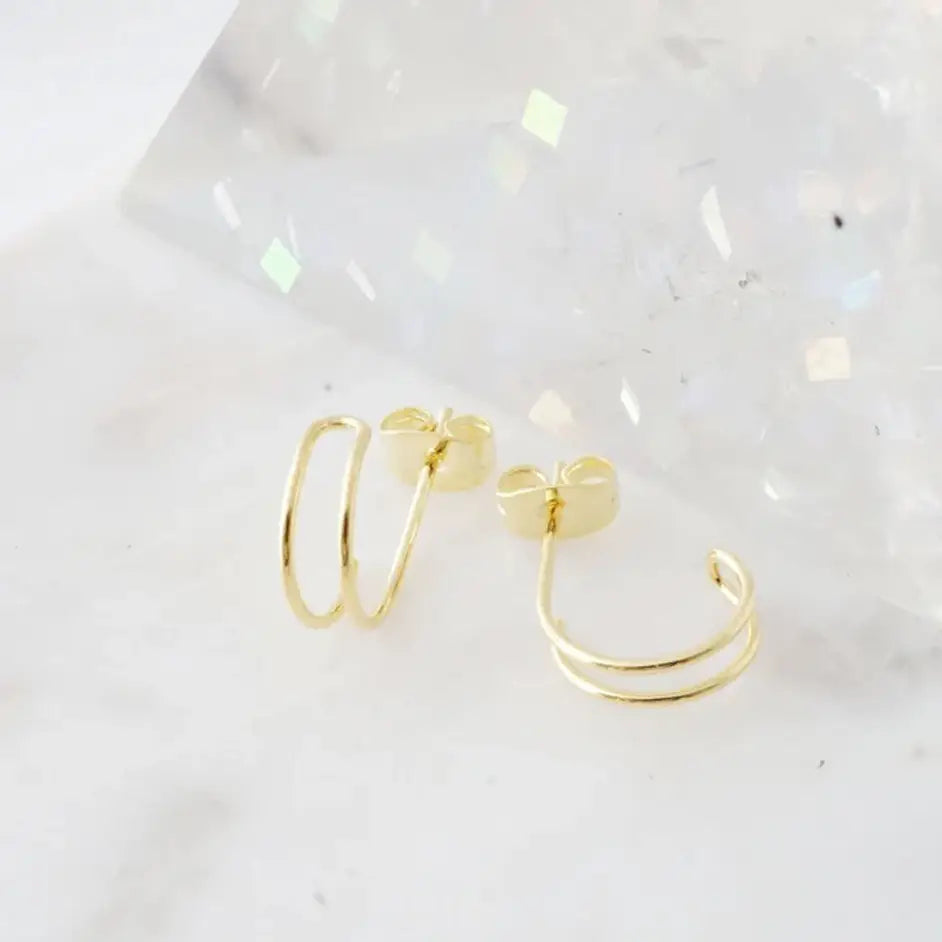 Honeycat Jewelry | Double Hoop Earrings