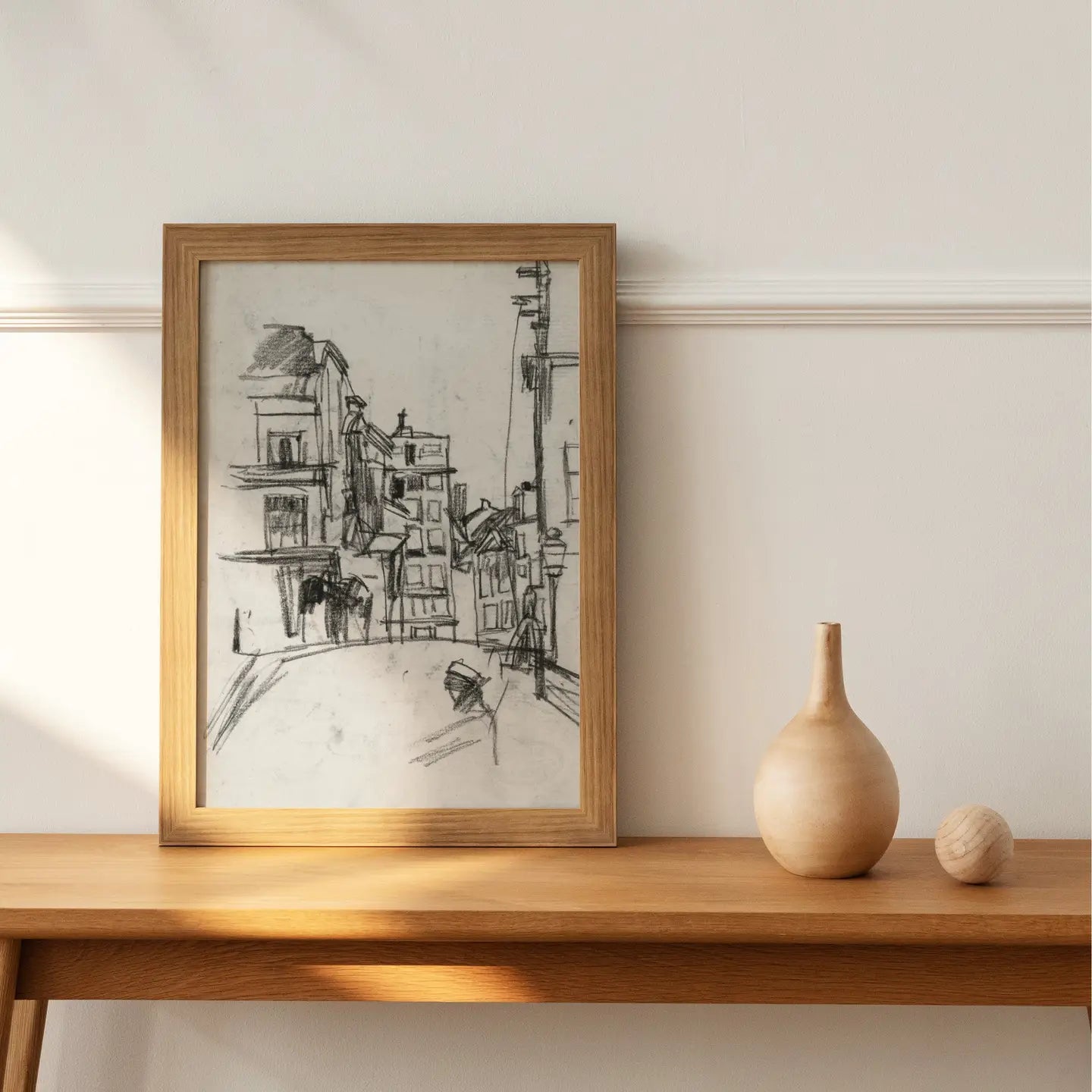 Knot & Soul | City Street Sketch Print, 8x10