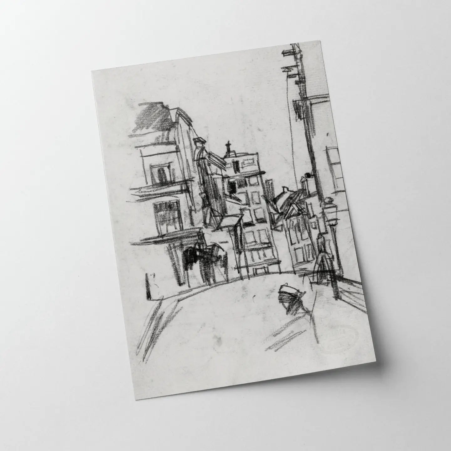 Knot & Soul | City Street Sketch Print, 8x10