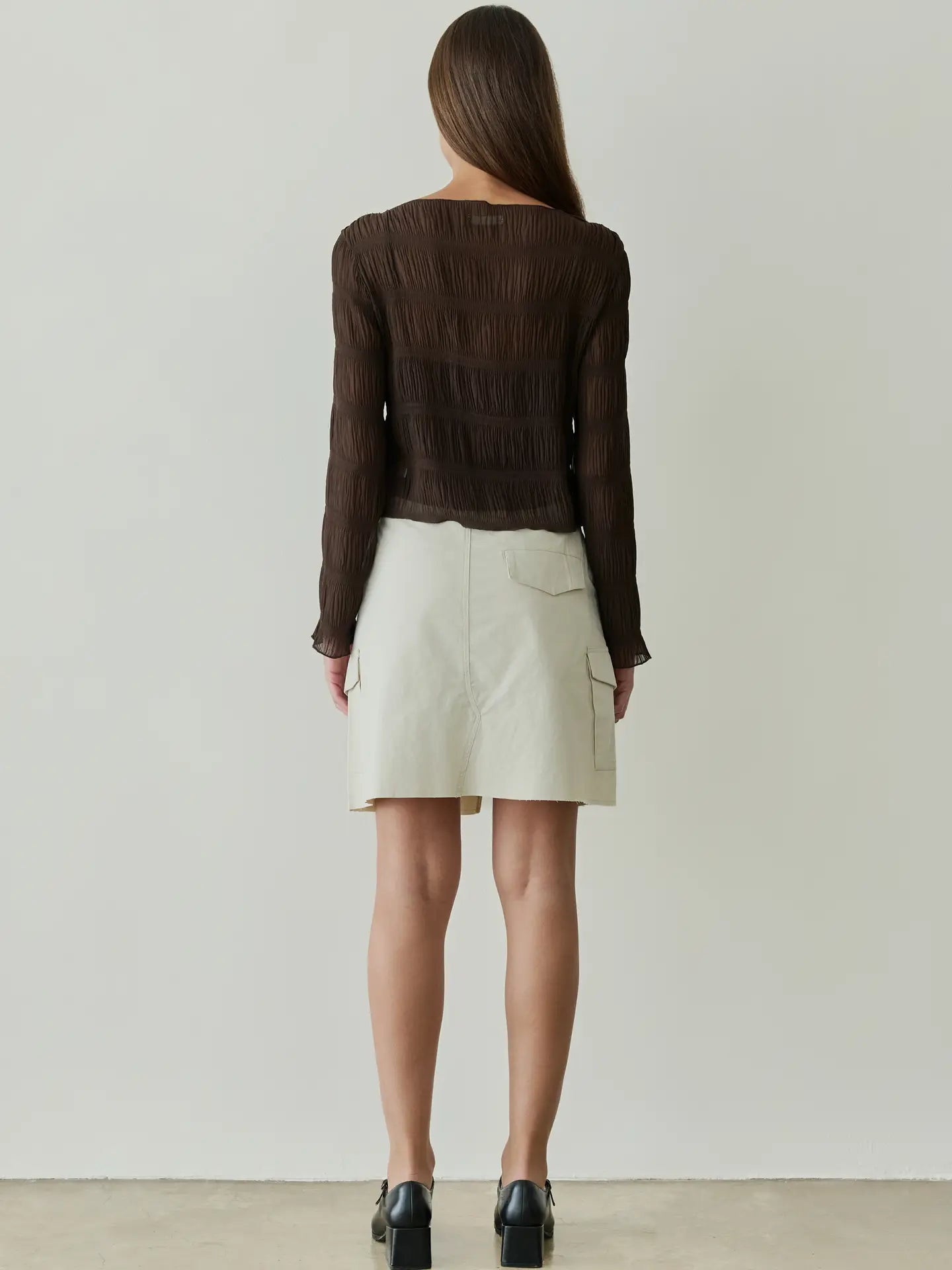 MOD REF | The Runa Top, Crinkled Wide Sleeve Top