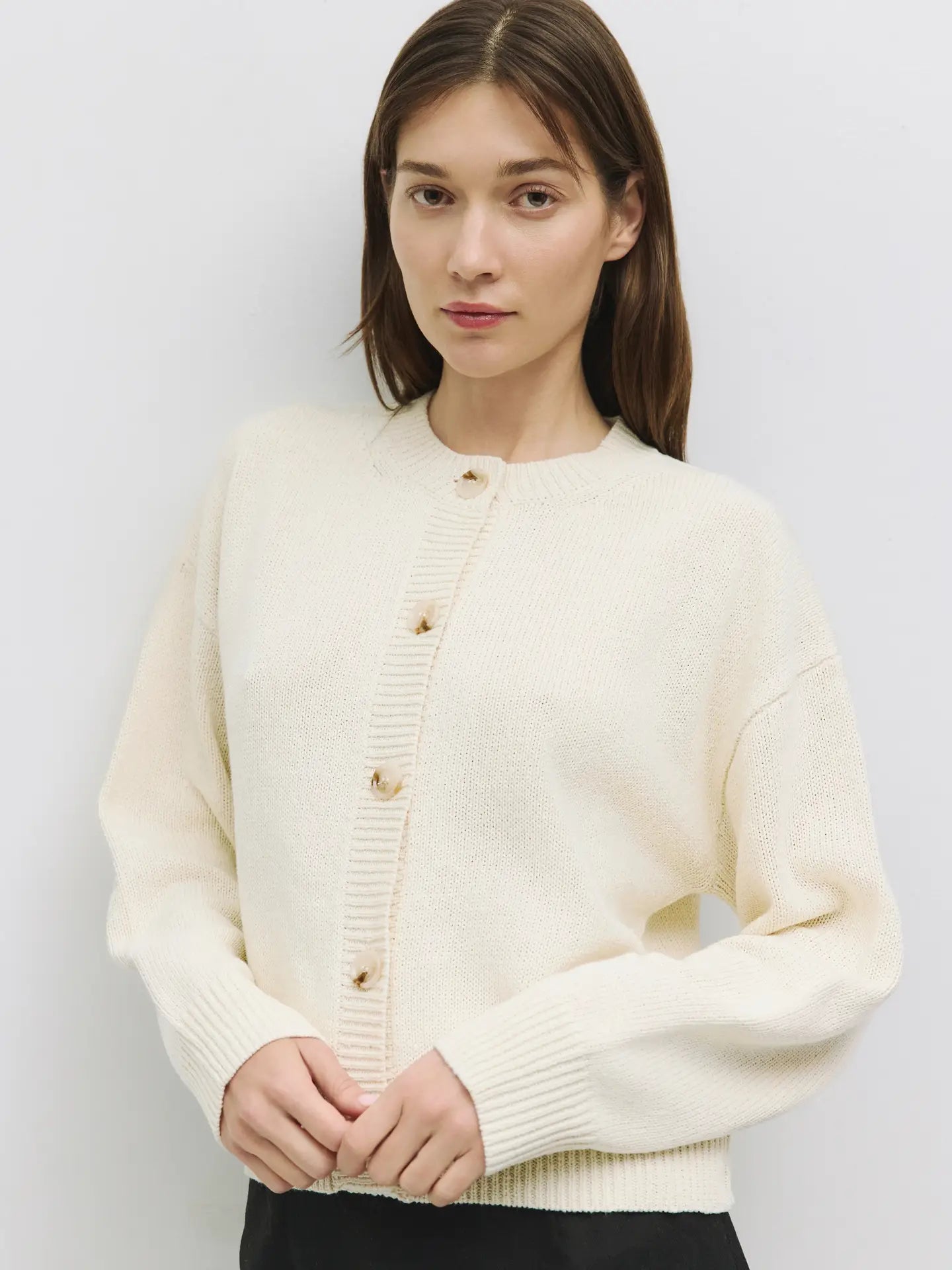 All Row | The Lucy Cardigan, Cream