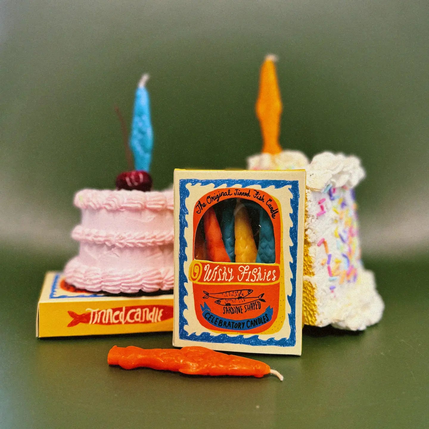Tinned Fish Candle | Wishy Fishy, Sardine Celebratory Candles