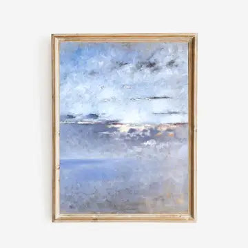 Sea to Skye | Sea and Clouds Antique Art Print