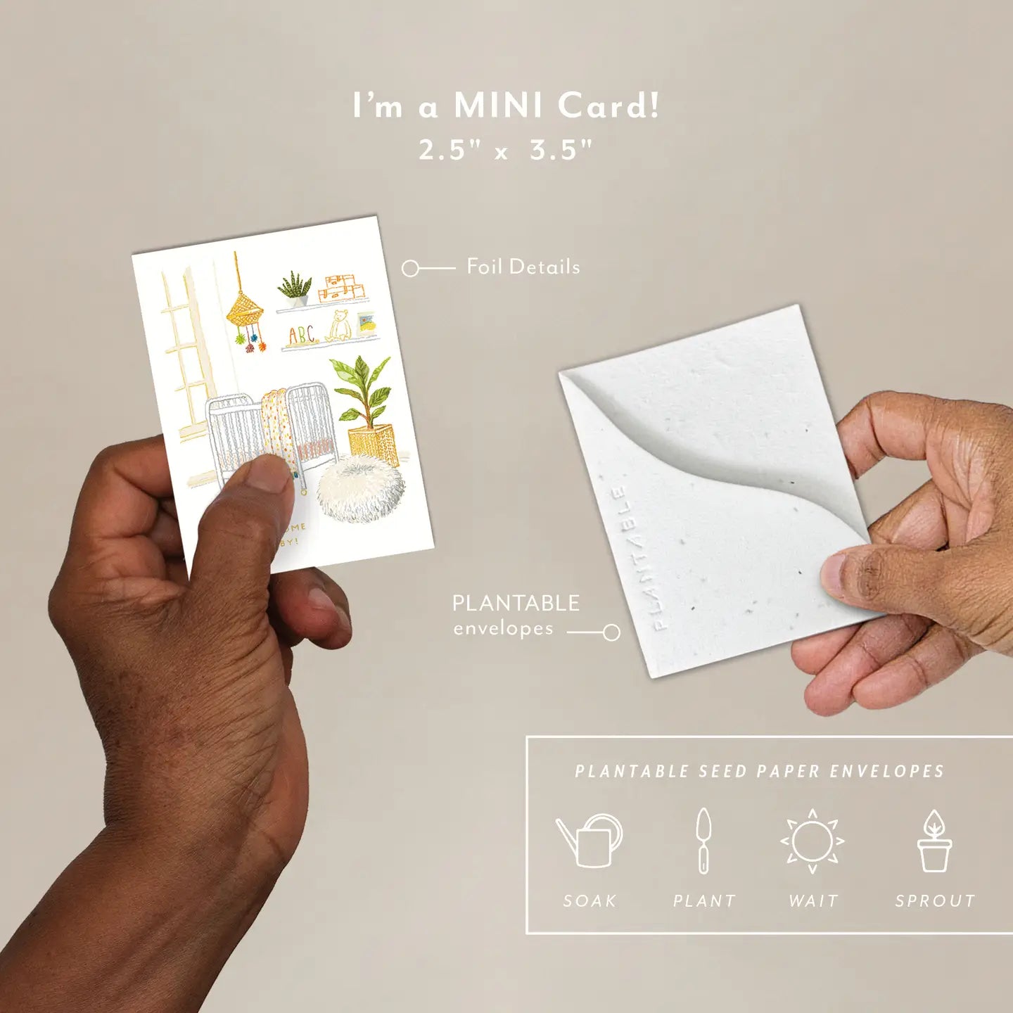 Seedlings | Nursery Sprout Mini Card