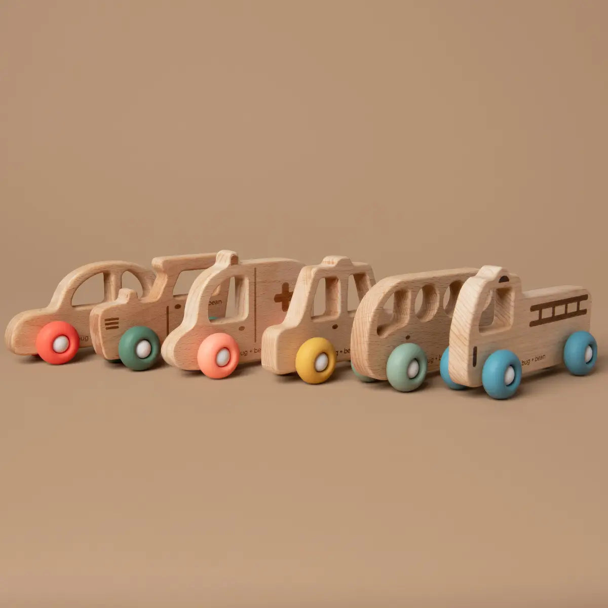 Bug + Bean Kids | Wooden Ambulance Toy